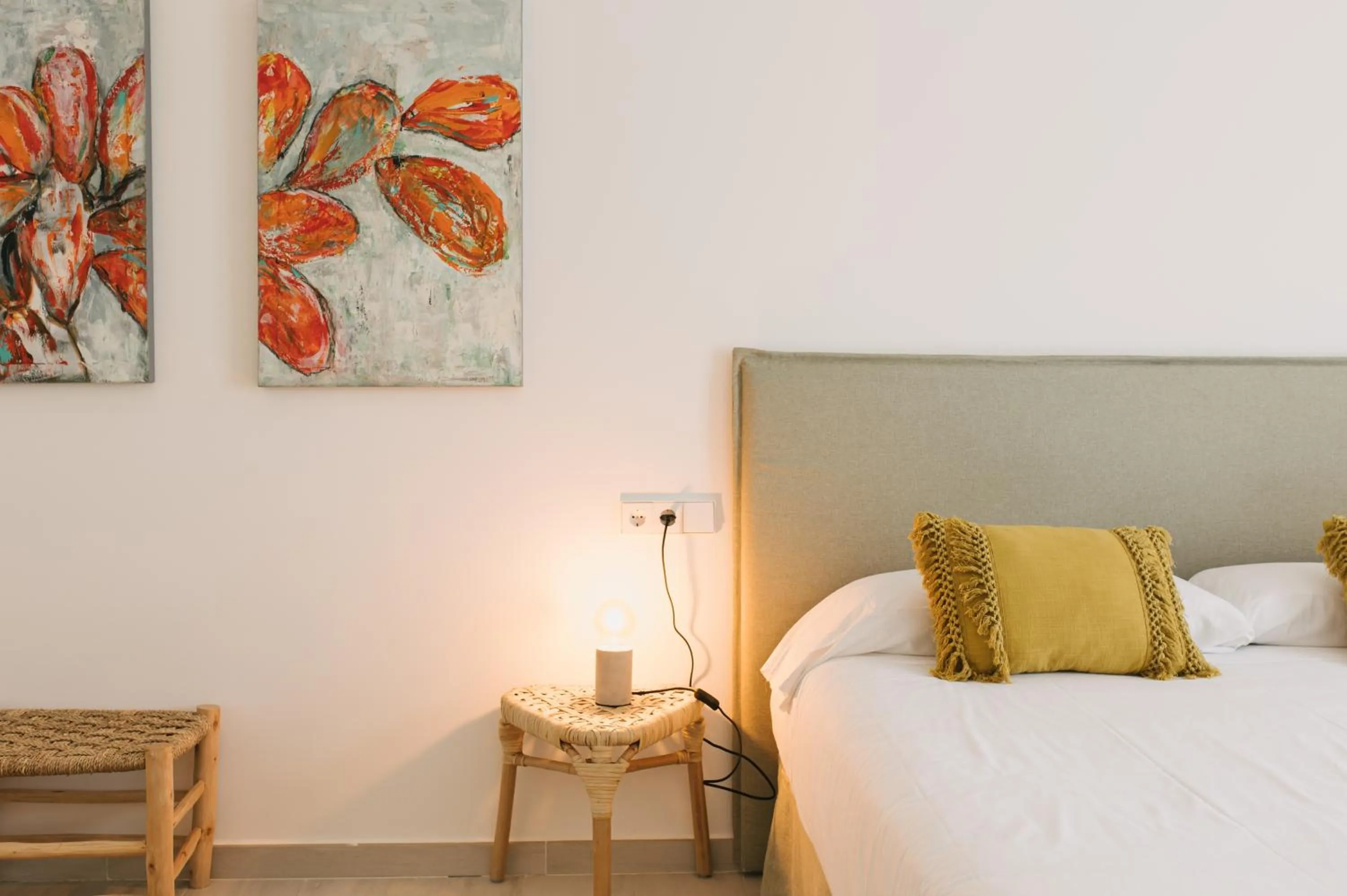 Bed in Curolla Petit Hotel