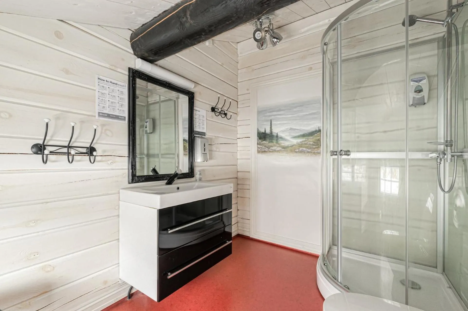 Shower in Namsentunet