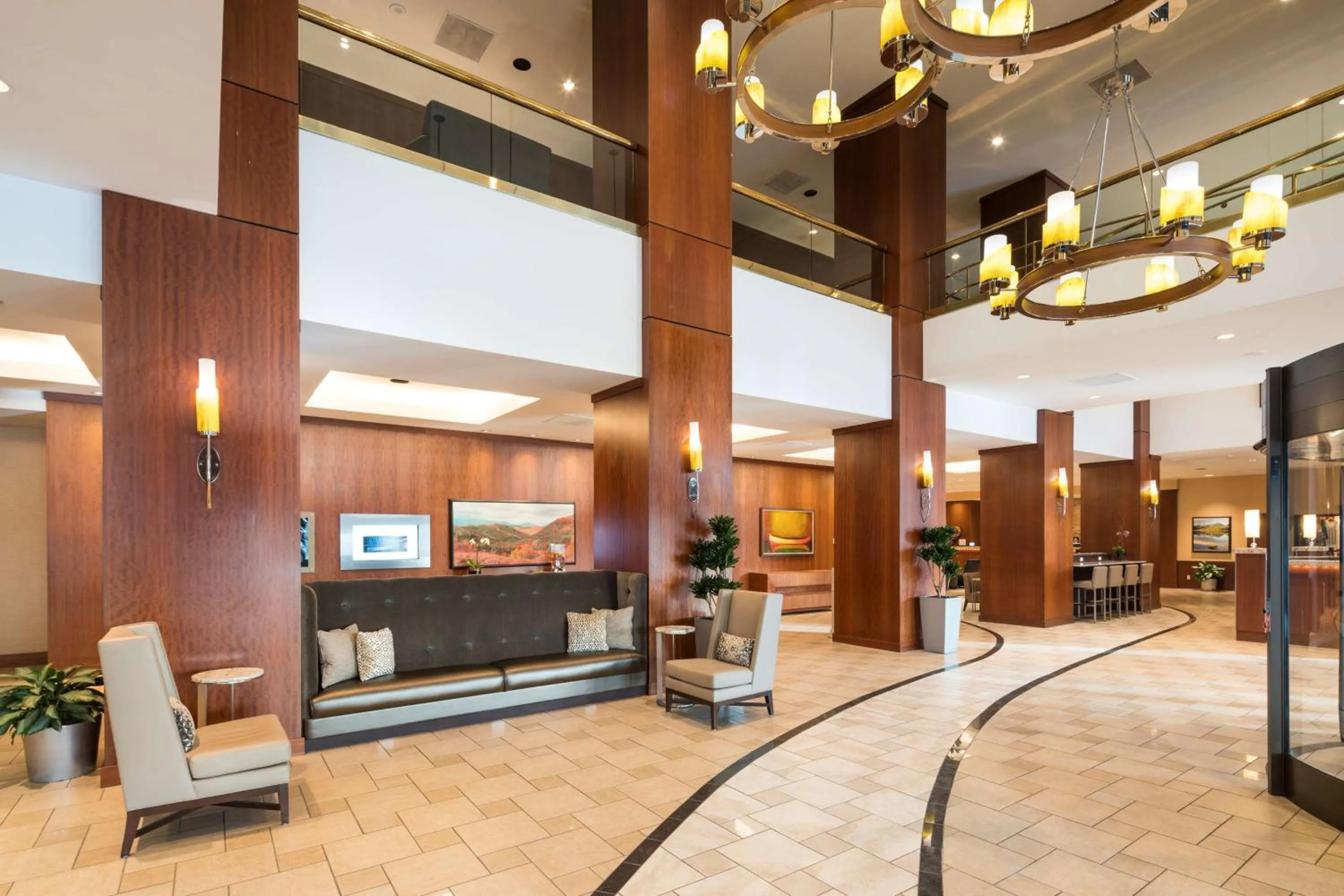 Lobby or reception in Hilton Salt Lake City Center