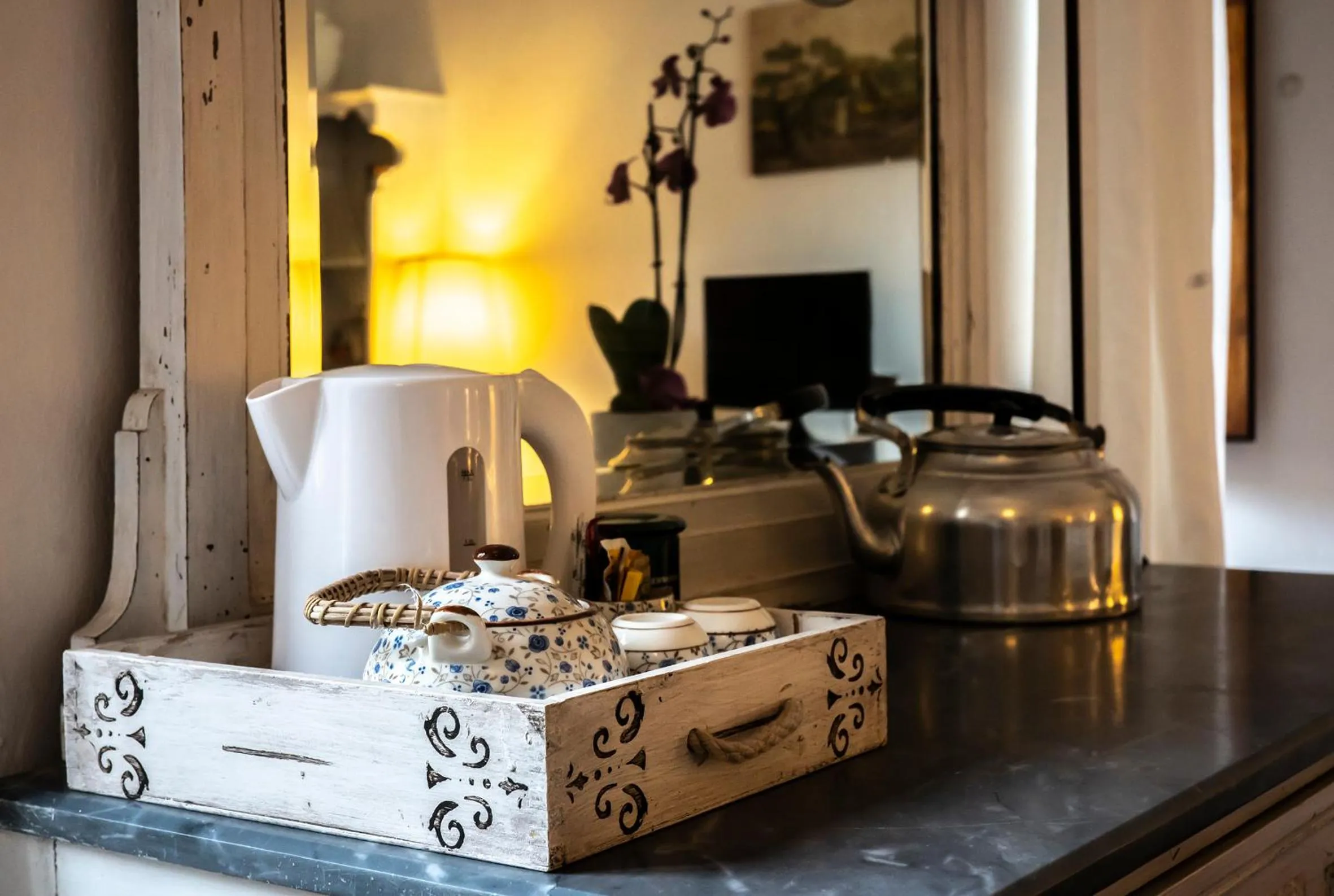 Coffee/tea facilities in Le Terrazze Del Chianti b&b Residenza d'Epoca e di Charme