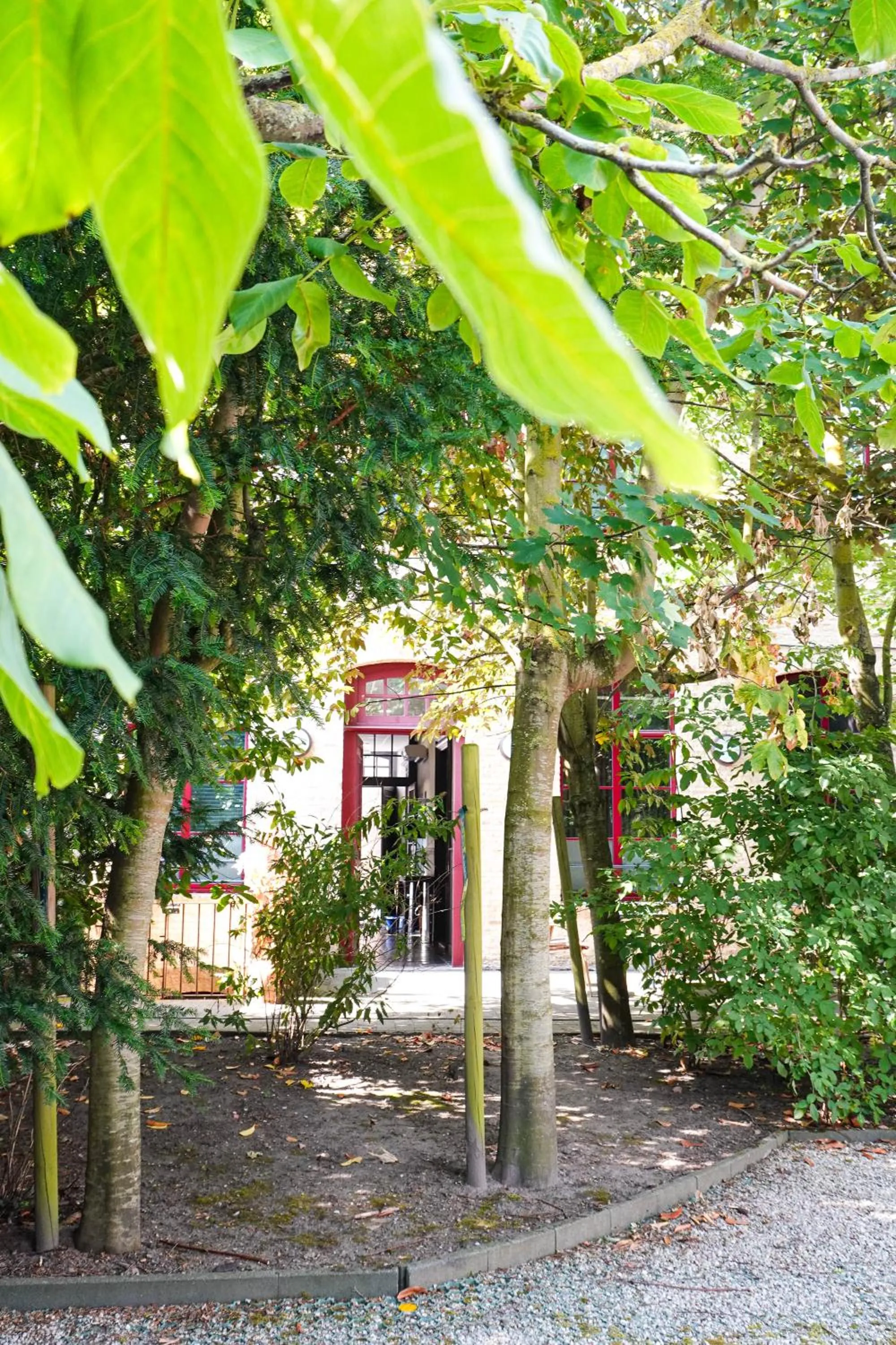 Patio in Hôtel - Restaurant Au Tonnelier