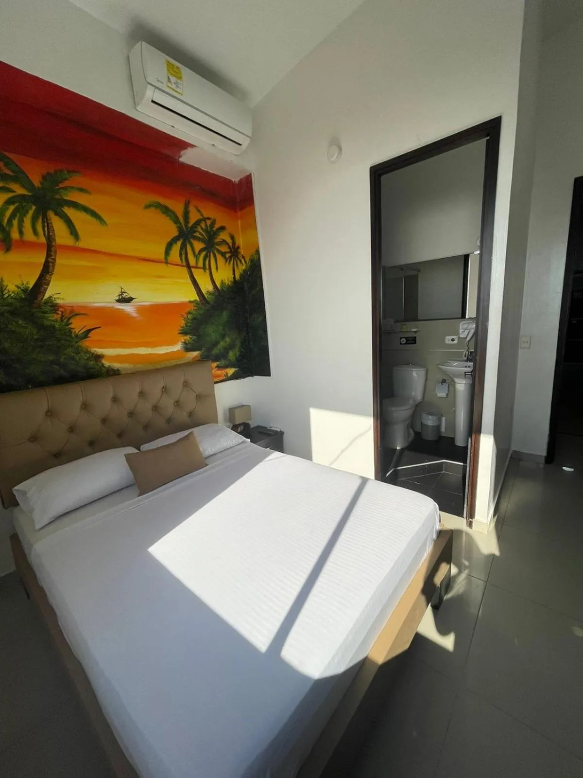 Bed in Hotel Hernández CTG