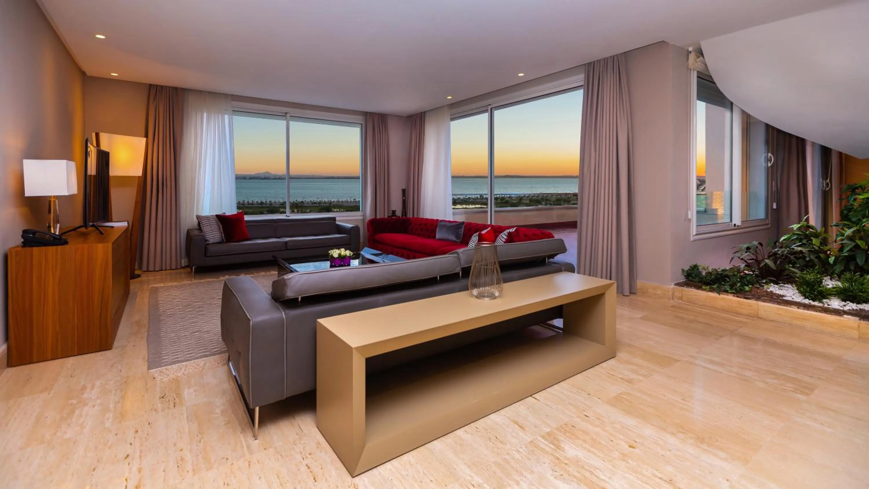 Living room in ADAM Hotel Suites