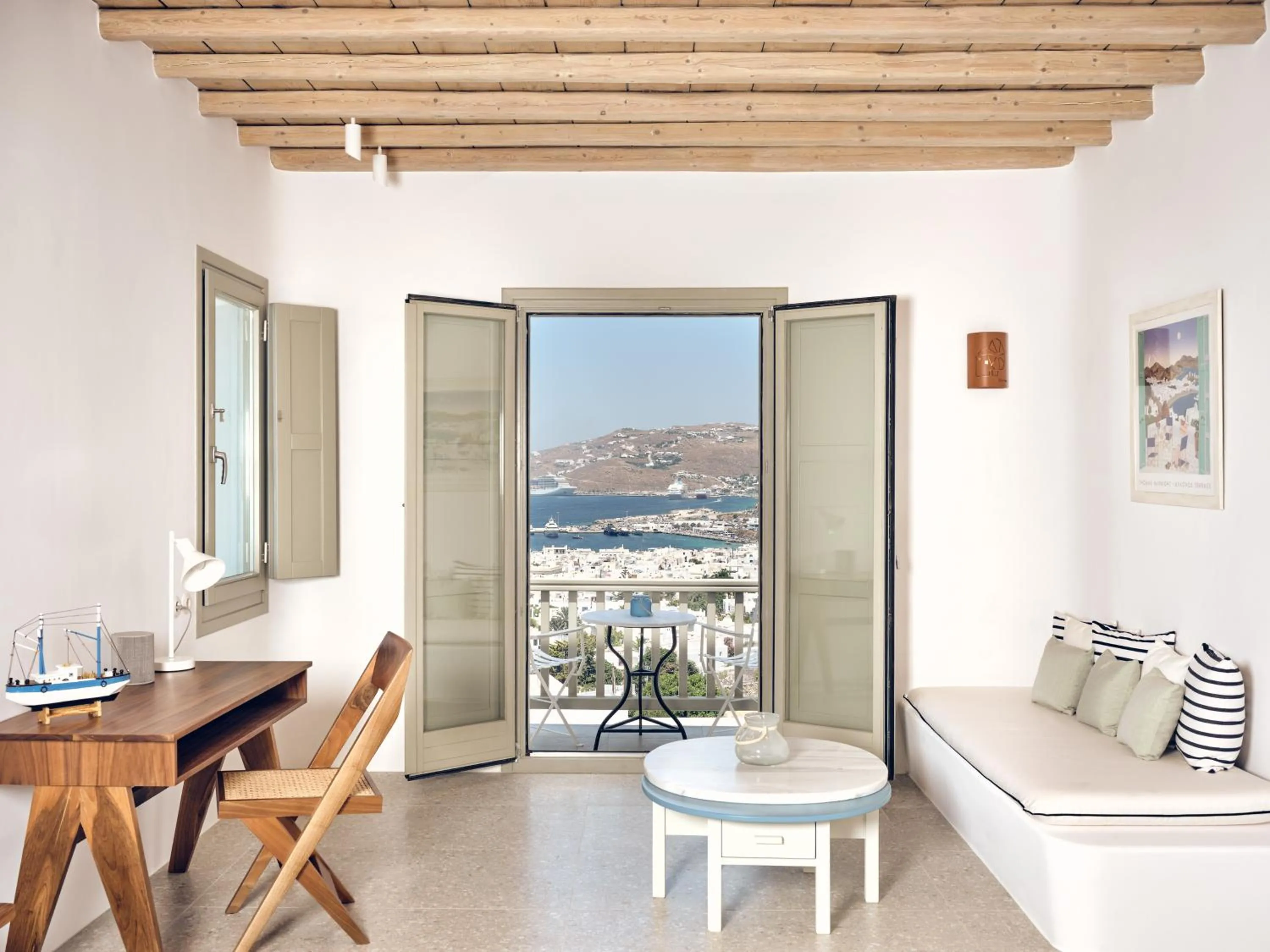 Balcony/Terrace in Belvedere Mykonos - Hilltop Rooms & Suites - The Leading Hotels of the World