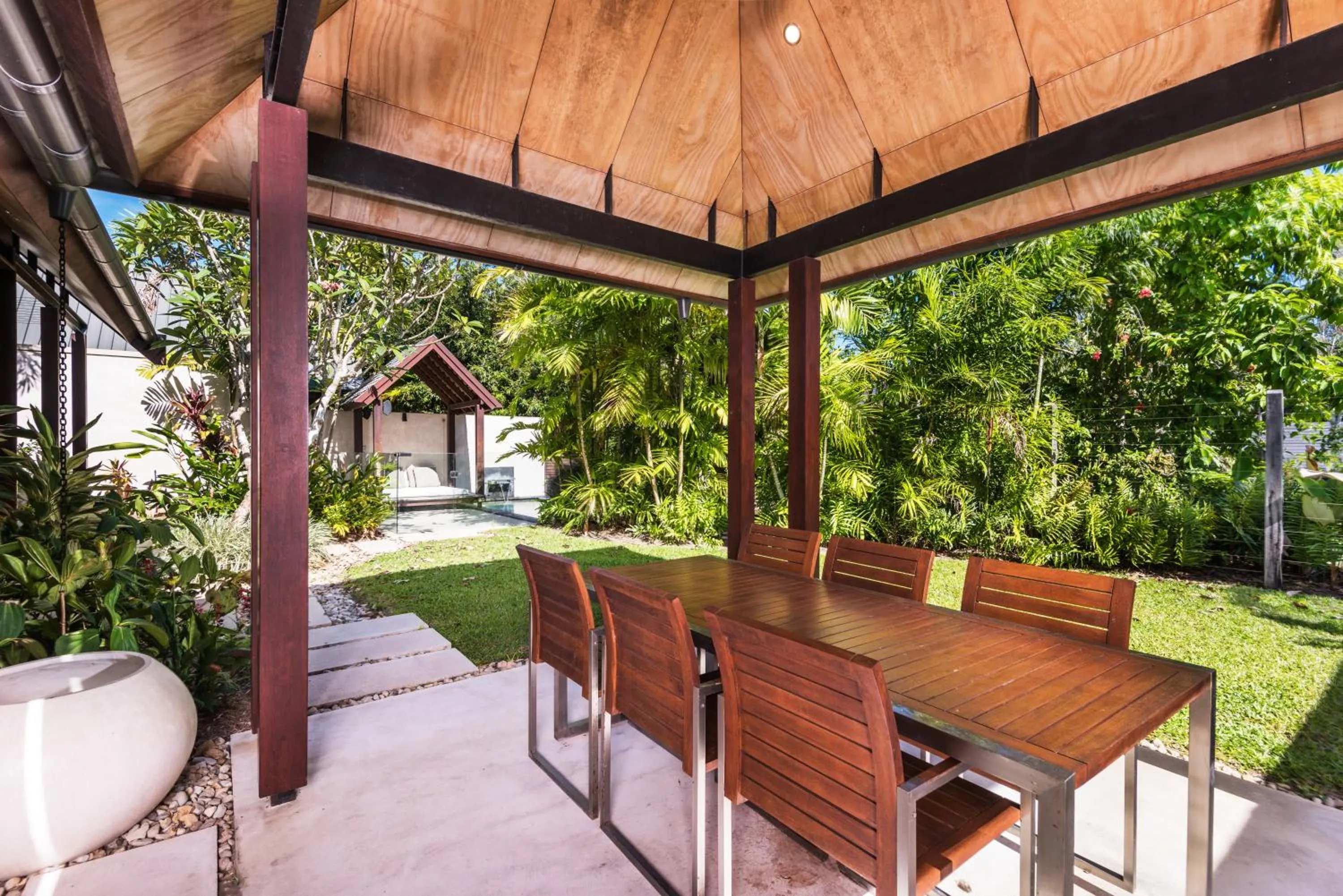 Patio in Niramaya Villas and Spa