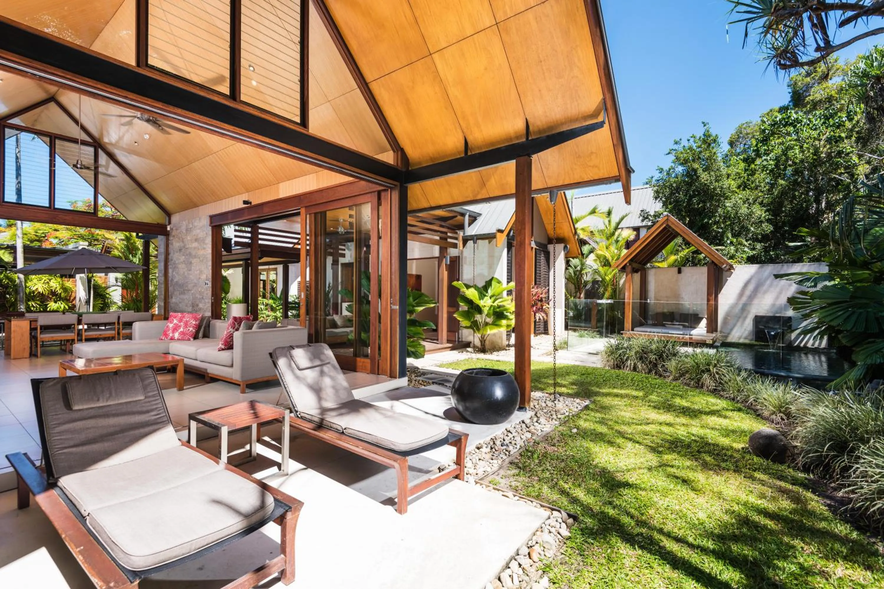 Patio in Niramaya Villas and Spa