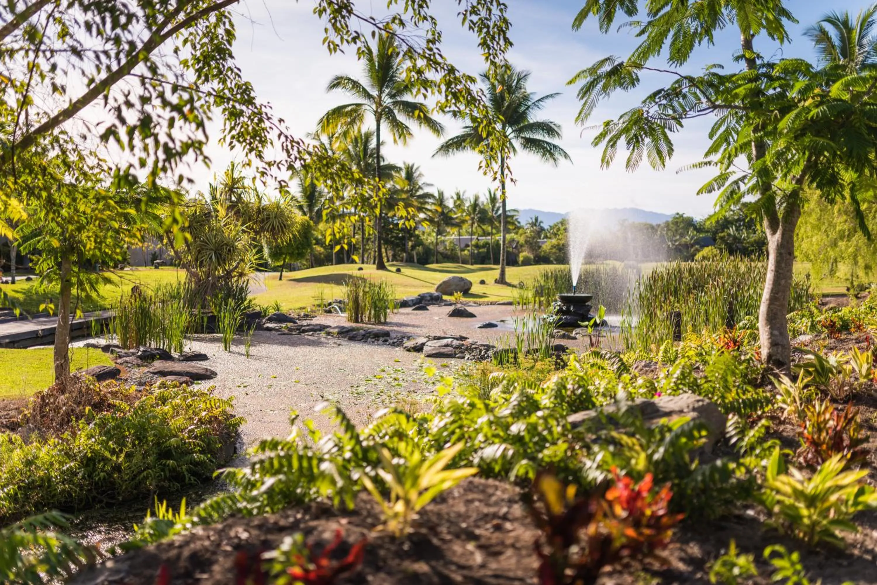 Garden in Niramaya Villas and Spa