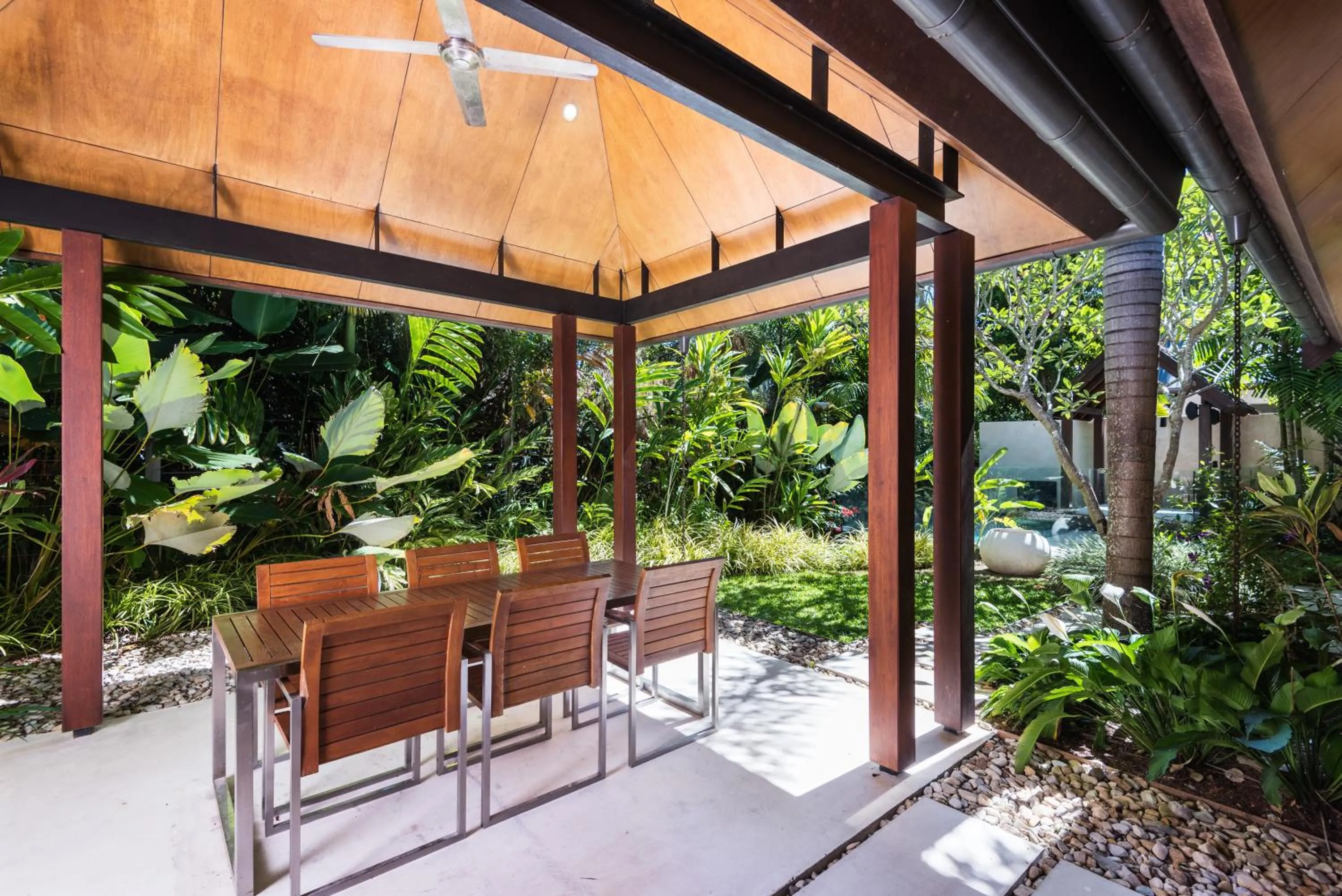 Patio in Niramaya Villas and Spa