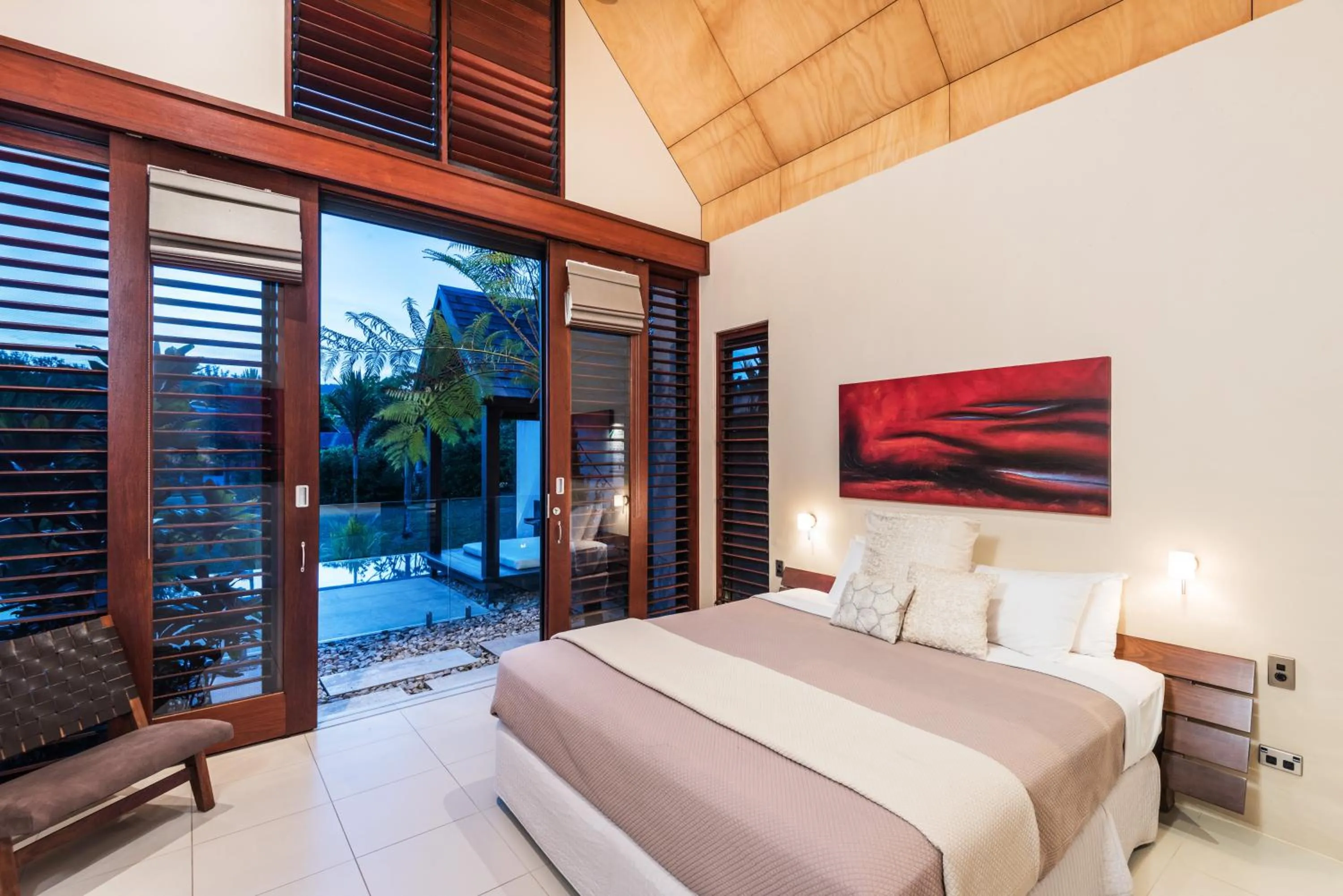 Bedroom, Bed in Niramaya Villas and Spa