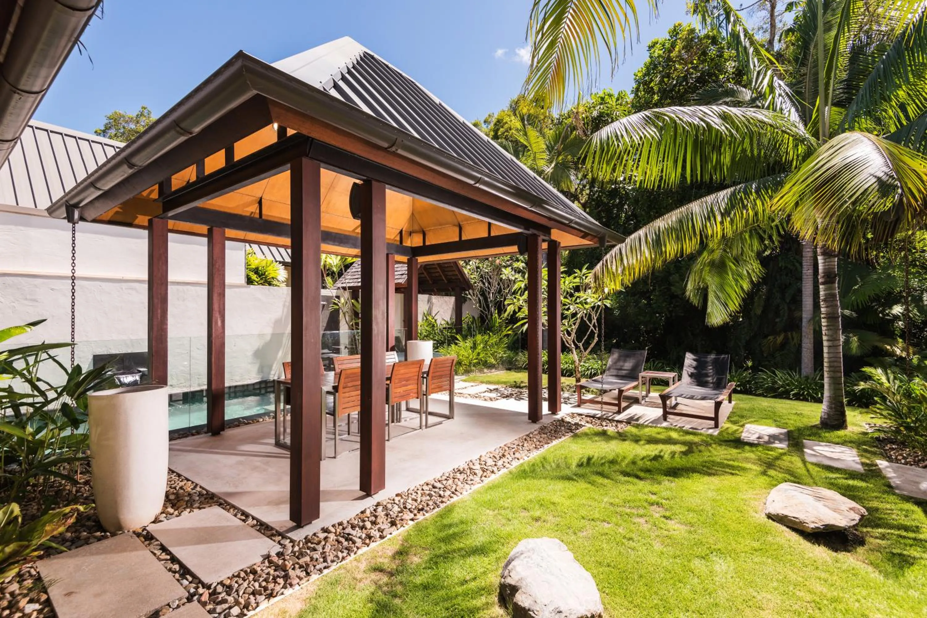 Patio in Niramaya Villas and Spa