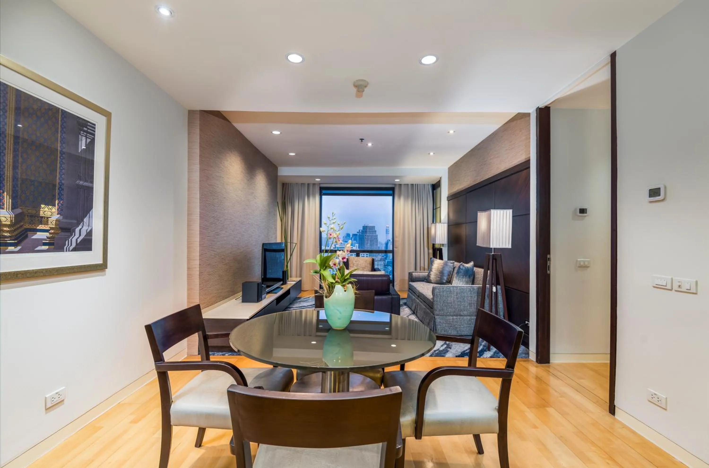 Seating area in Emporium Suites by Chatrium