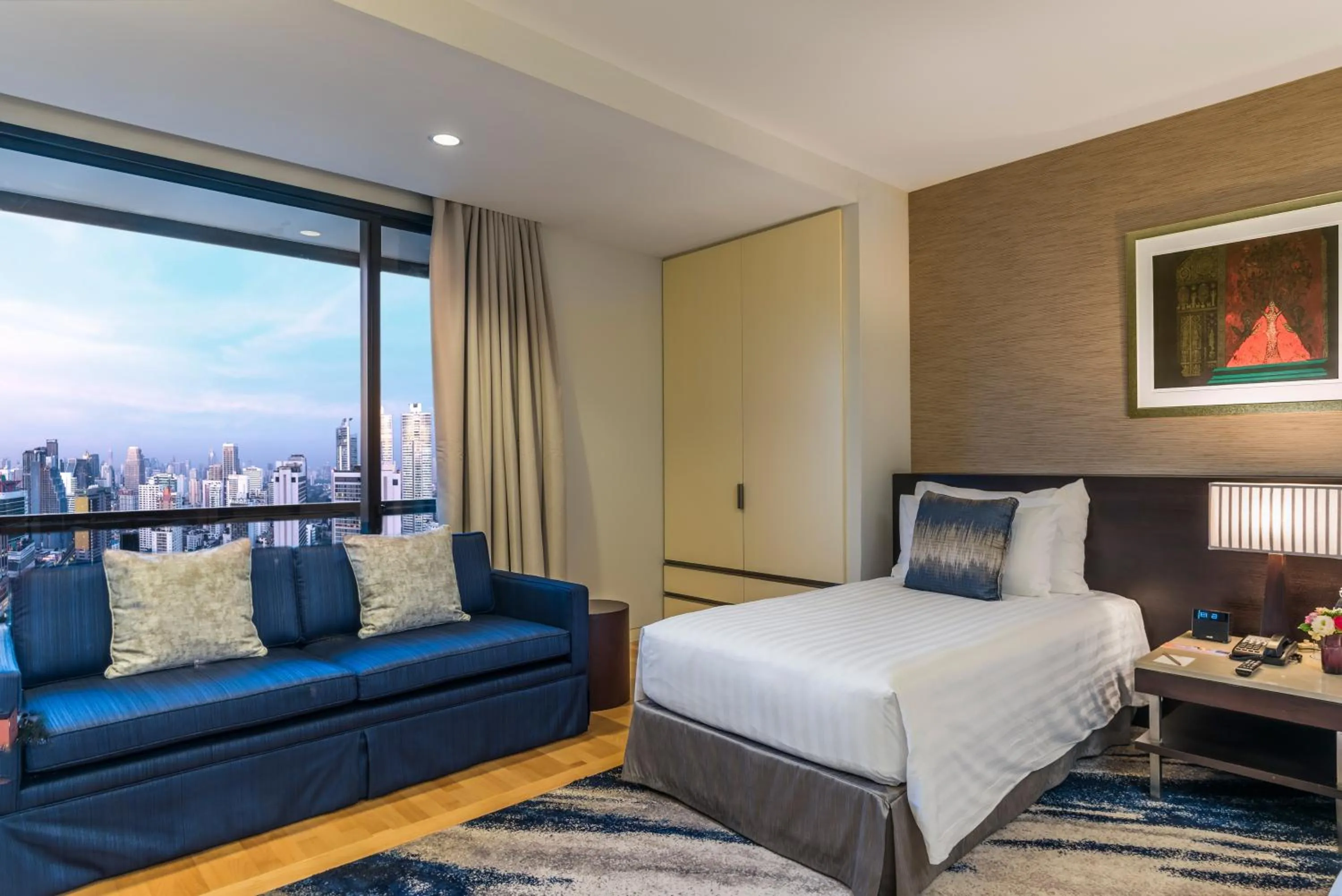 View (from property/room), Bed in Emporium Suites by Chatrium