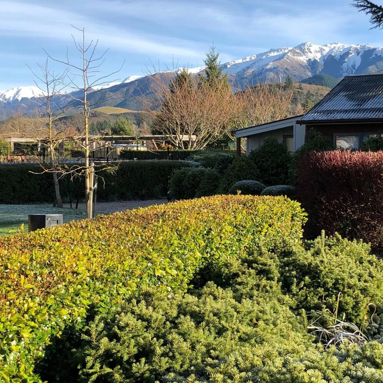 Garden view in Edit Hanmer Springs