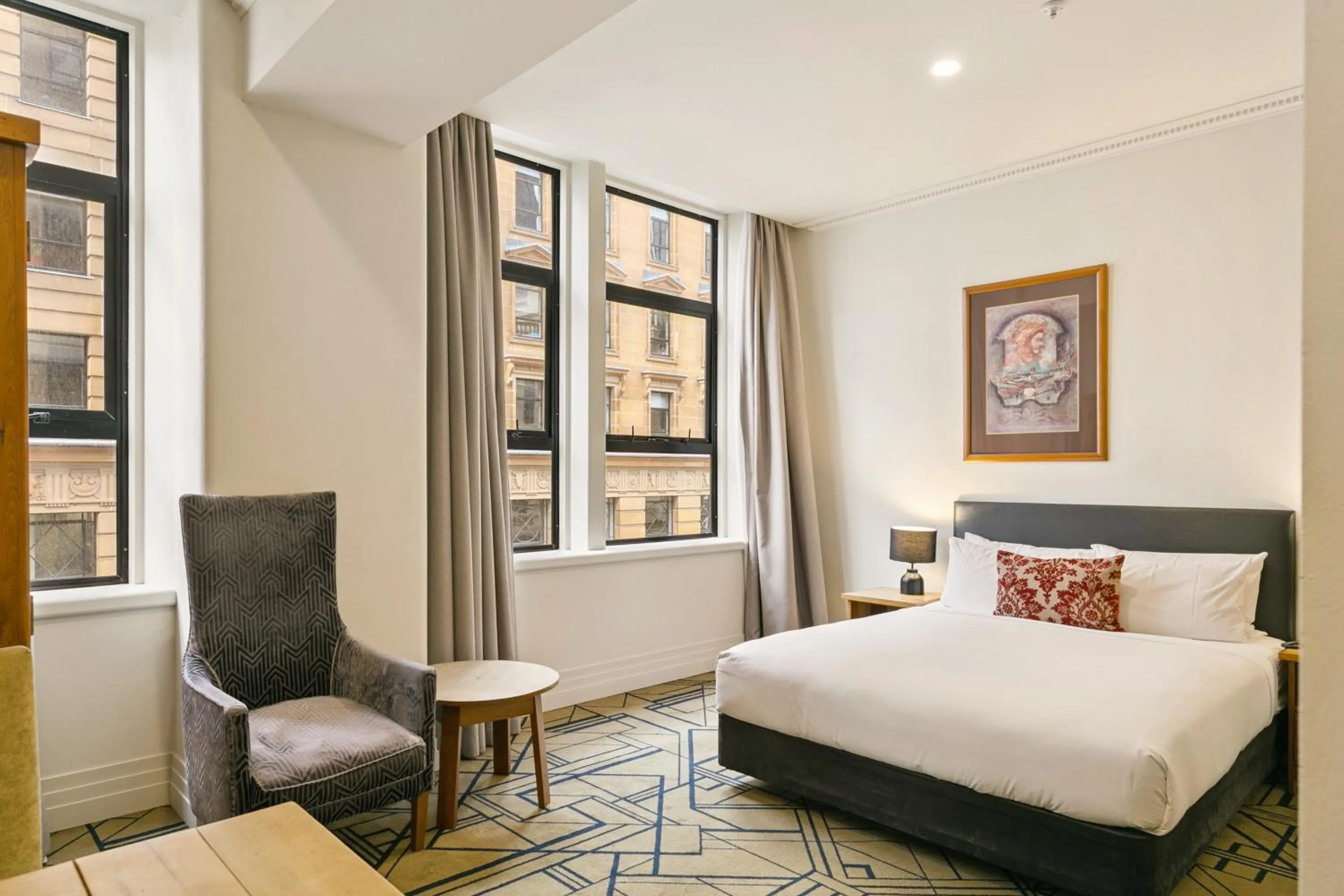 Bed in Quest Wellington