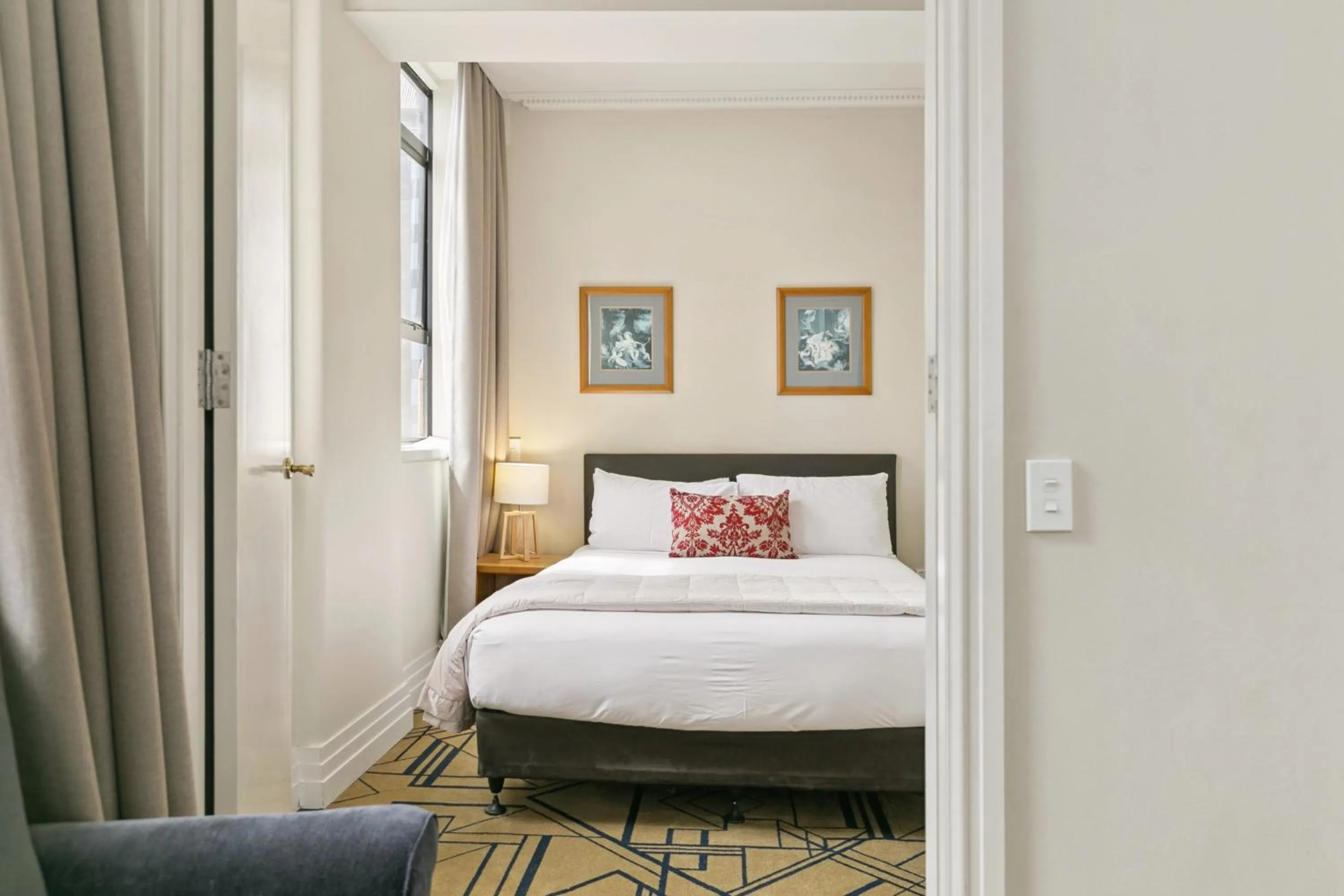 Bed in Quest Wellington