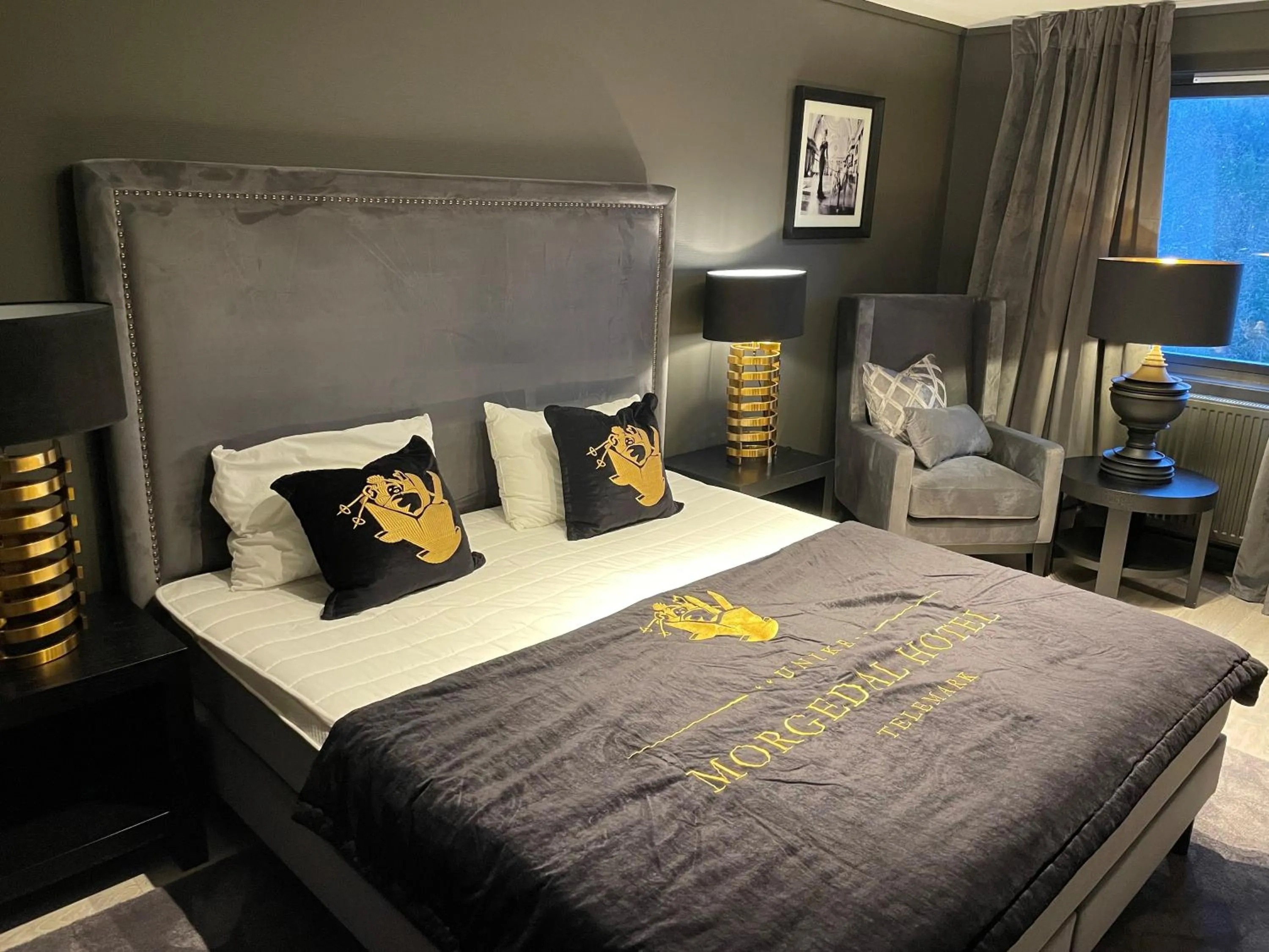 Bedroom, Bed in Morgedal Hotel Spa & Resort - Unike Hoteller