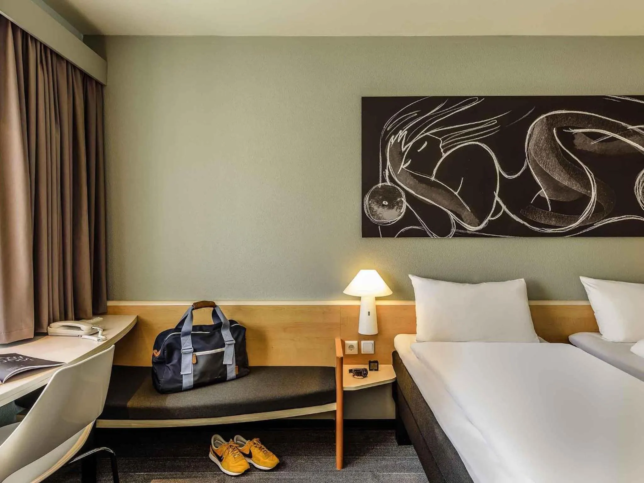 Bedroom, Bed in Hotel Ibis Bregenz