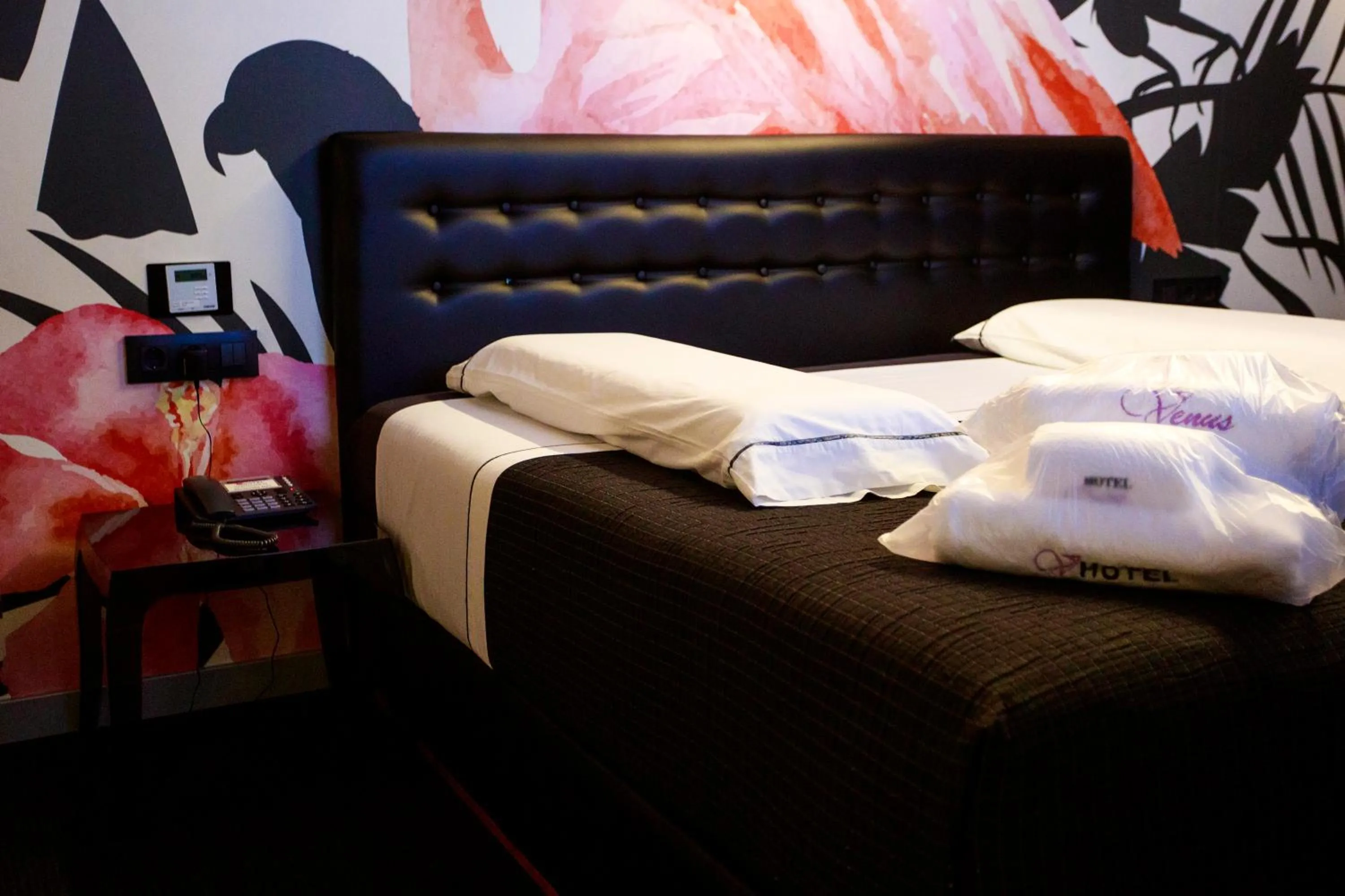 Bed in Motel Venus Santiago