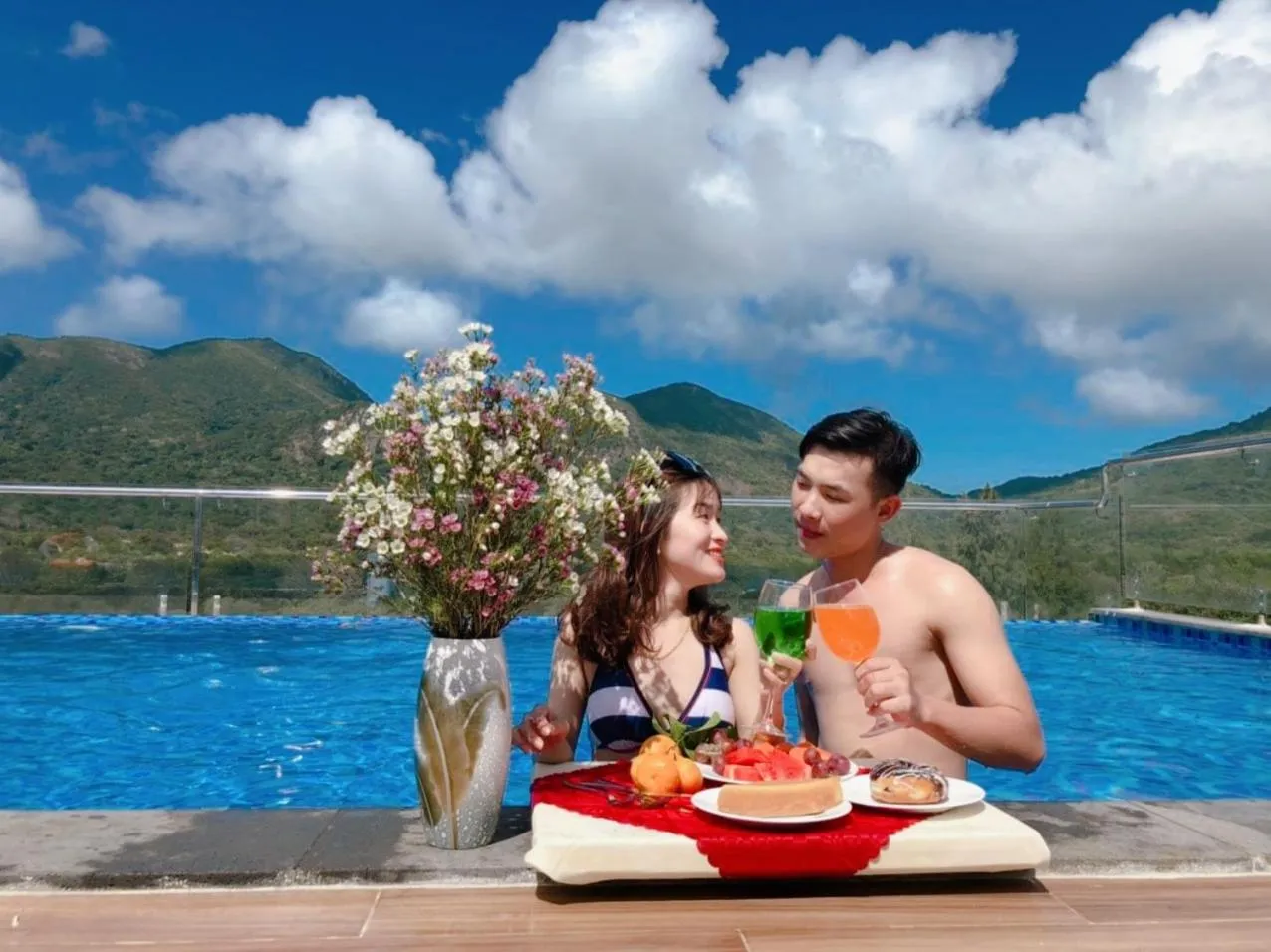 Swimming pool in Con Son Blue Sea Hotel