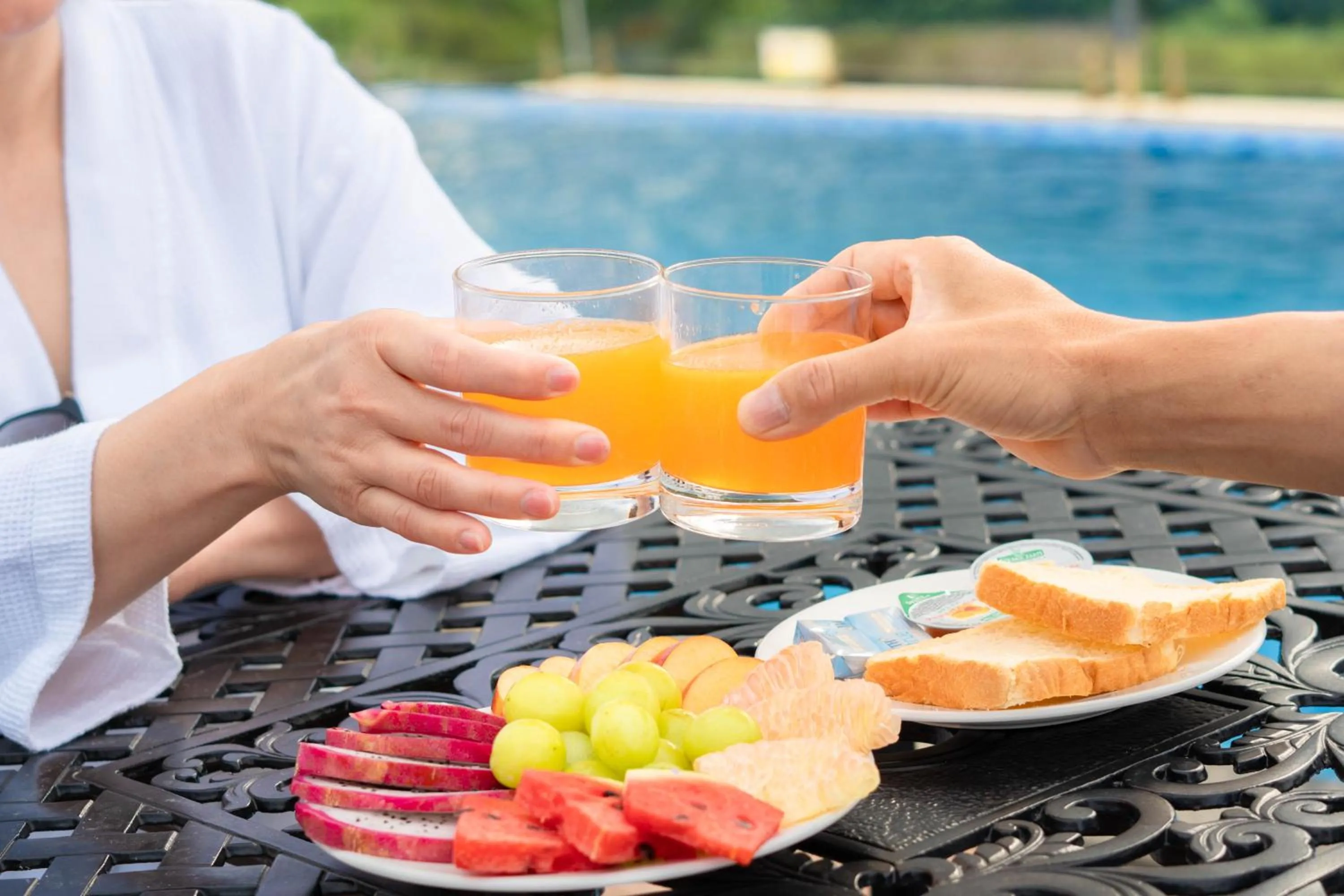 Food in Con Son Blue Sea Hotel