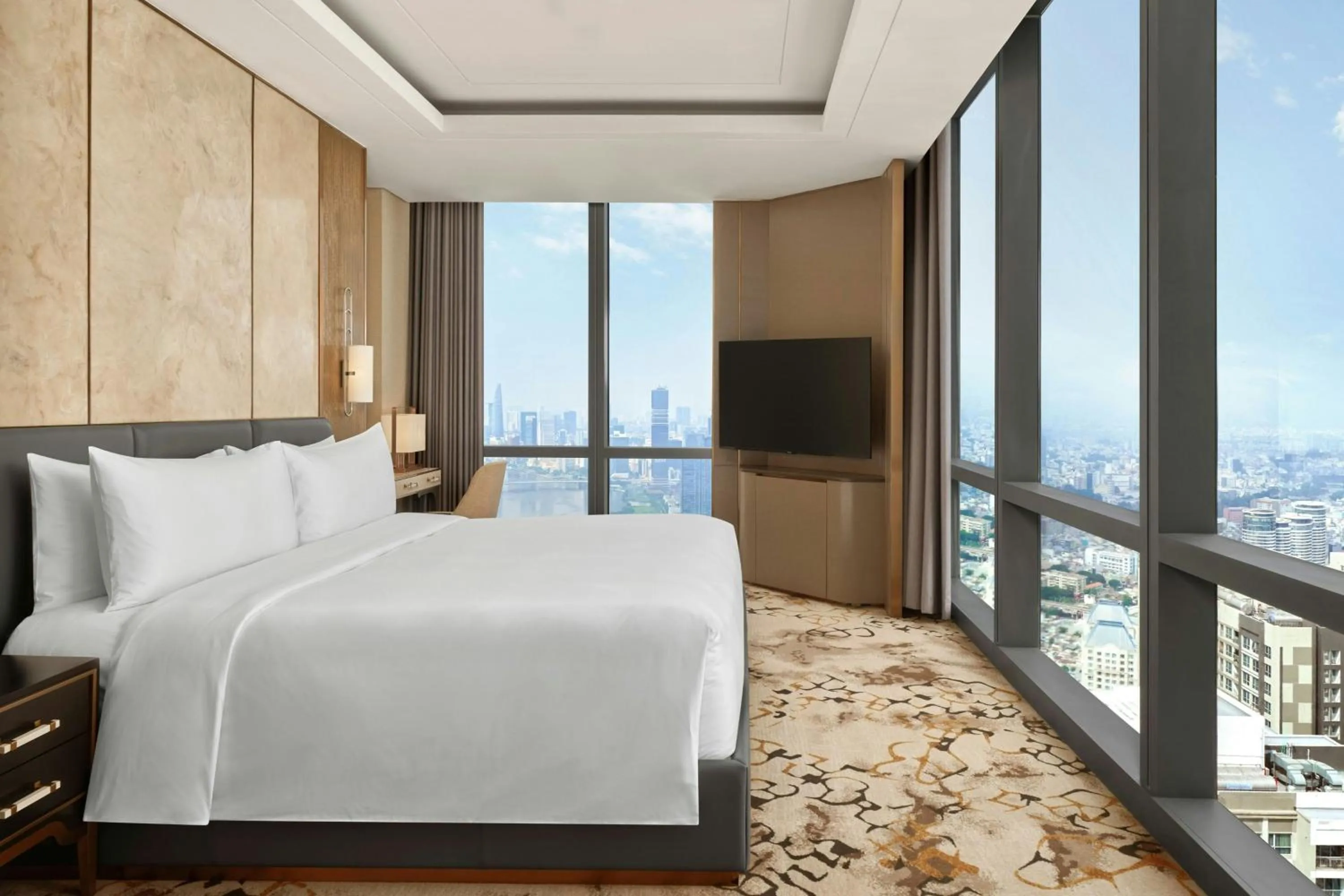 Bedroom, Bed in Vinpearl Landmark 81, Autograph Collection