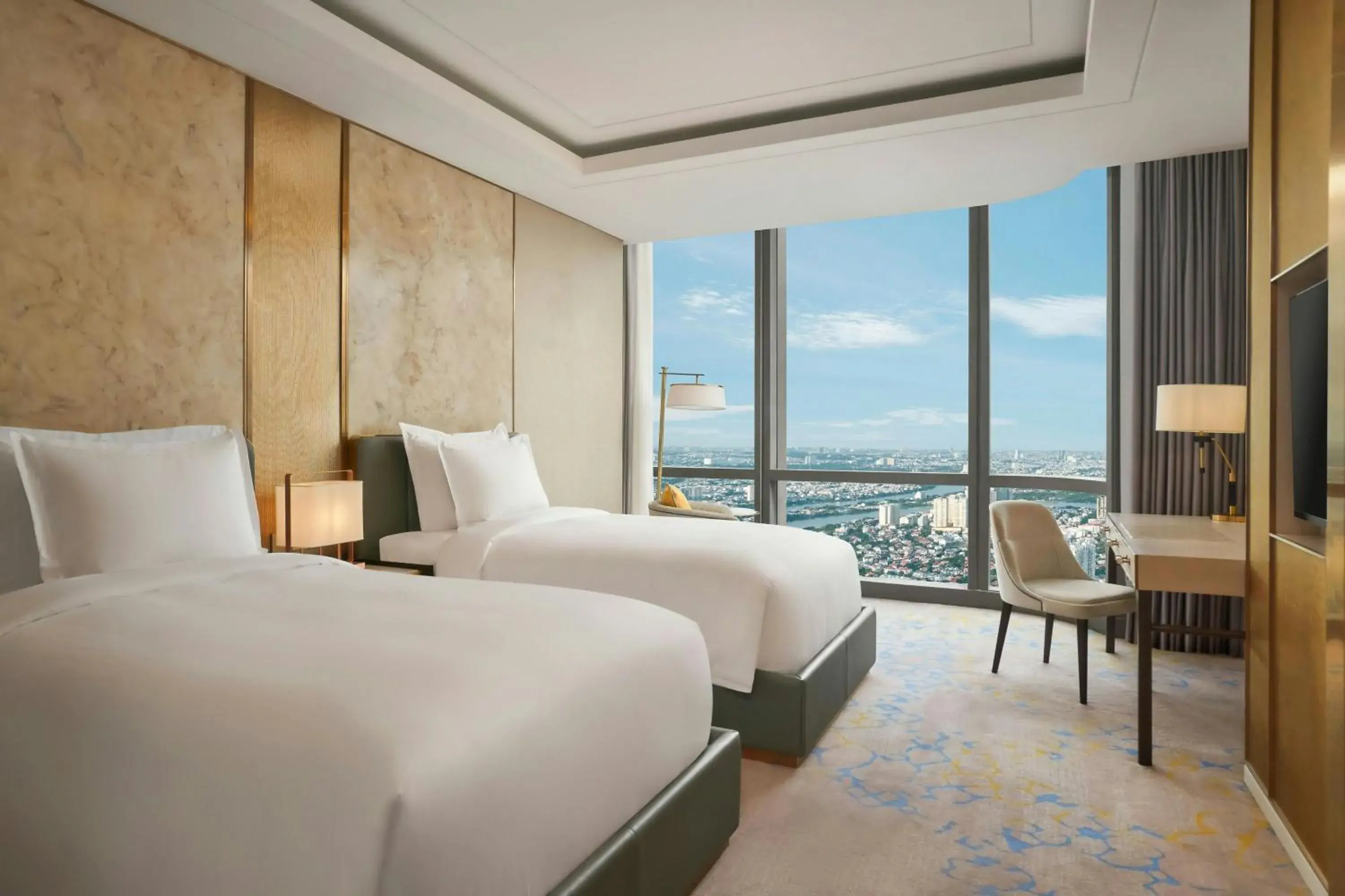 Club Twin Room with Sky View - Club Lounge Access in Vinpearl Landmark 81, Autograph Collection Club Twin Room with Sky View - Club Lounge Access in Vinpearl Landmark 81, Autograph Collection