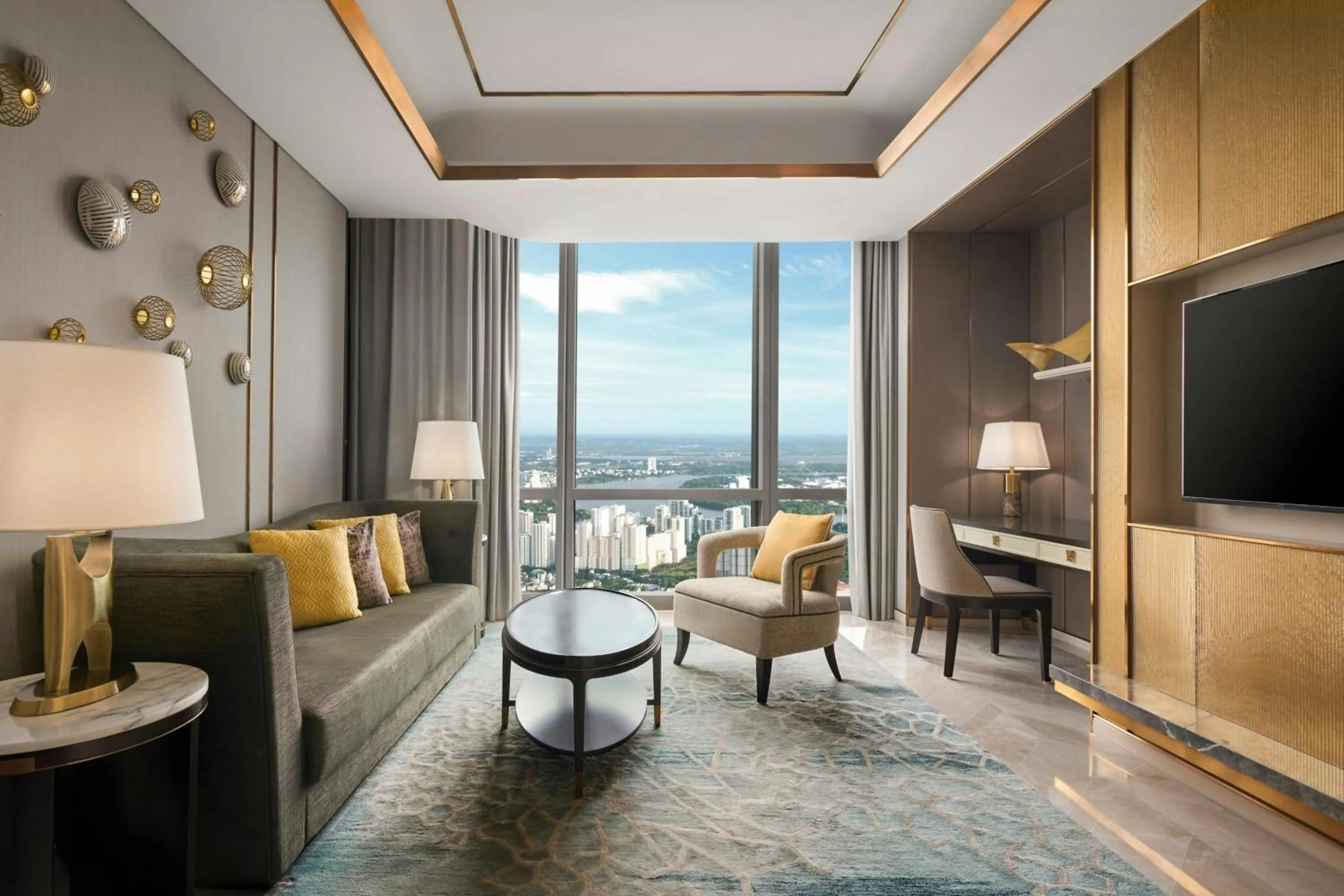Living room in Vinpearl Landmark 81, Autograph Collection