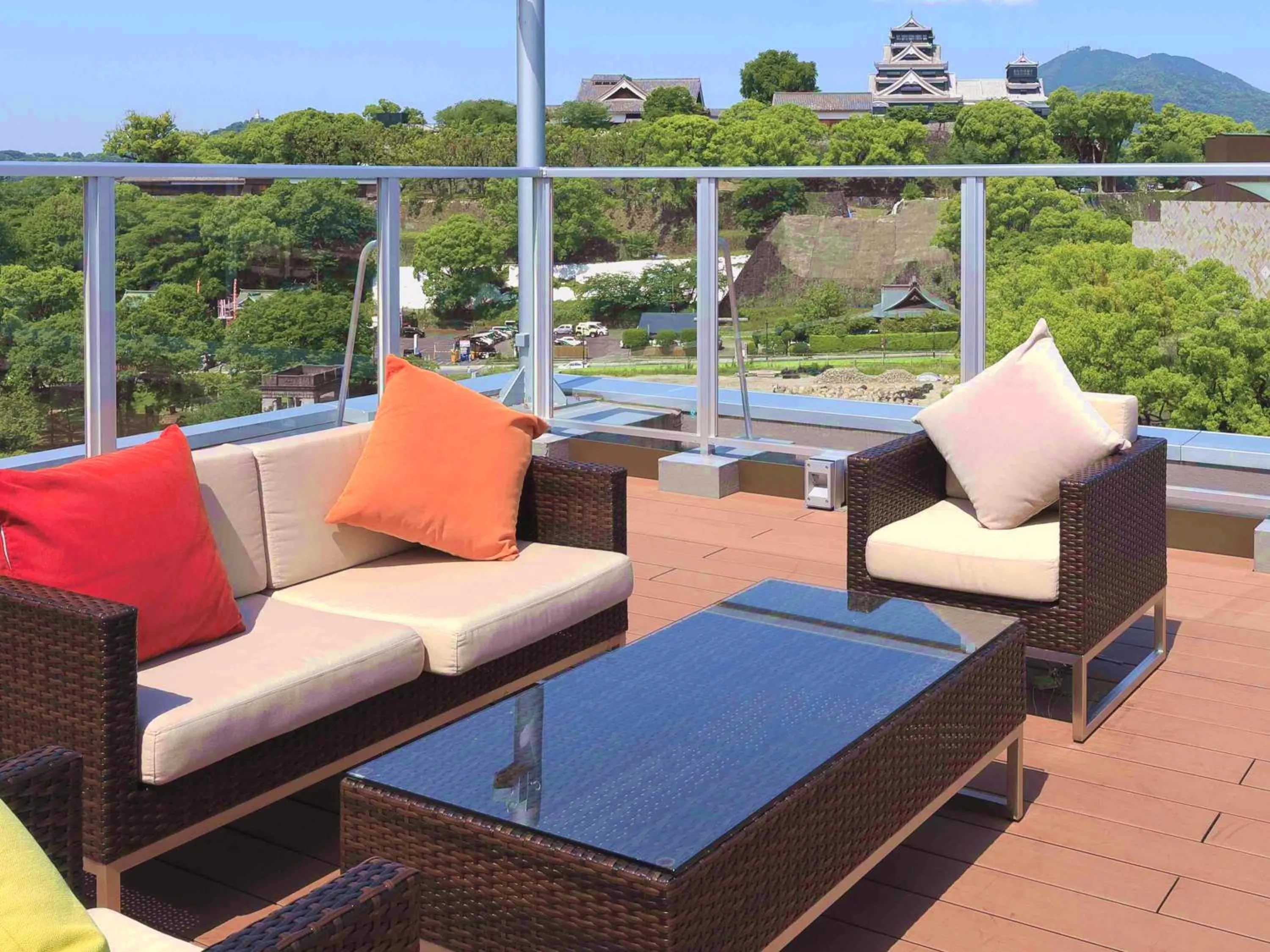 Balcony/Terrace in &and COMFY HOTEL Kumamoto Jo View