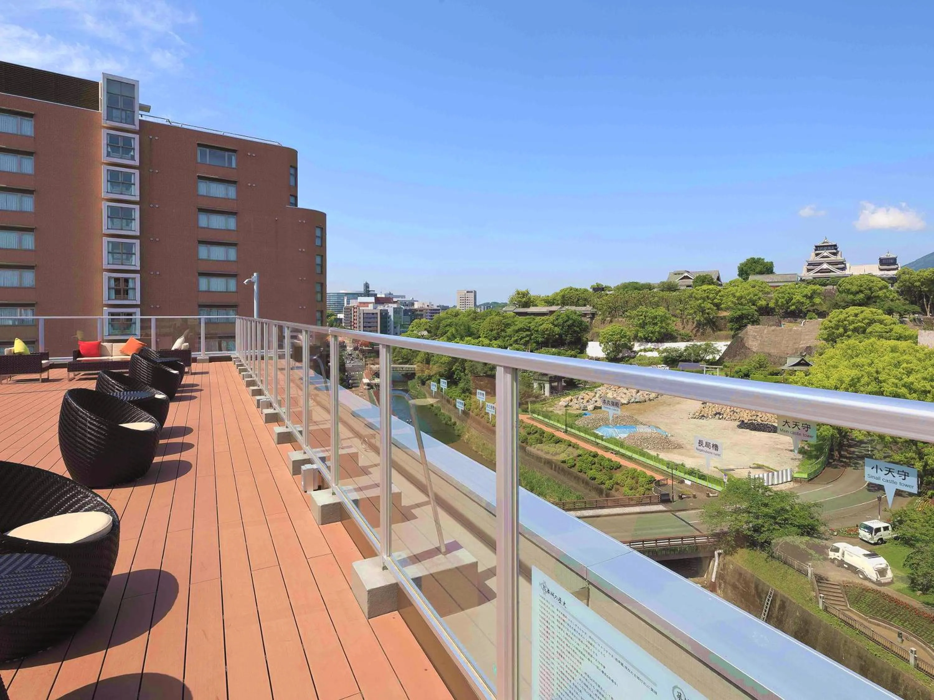 Balcony/Terrace in &and COMFY HOTEL Kumamoto Jo View