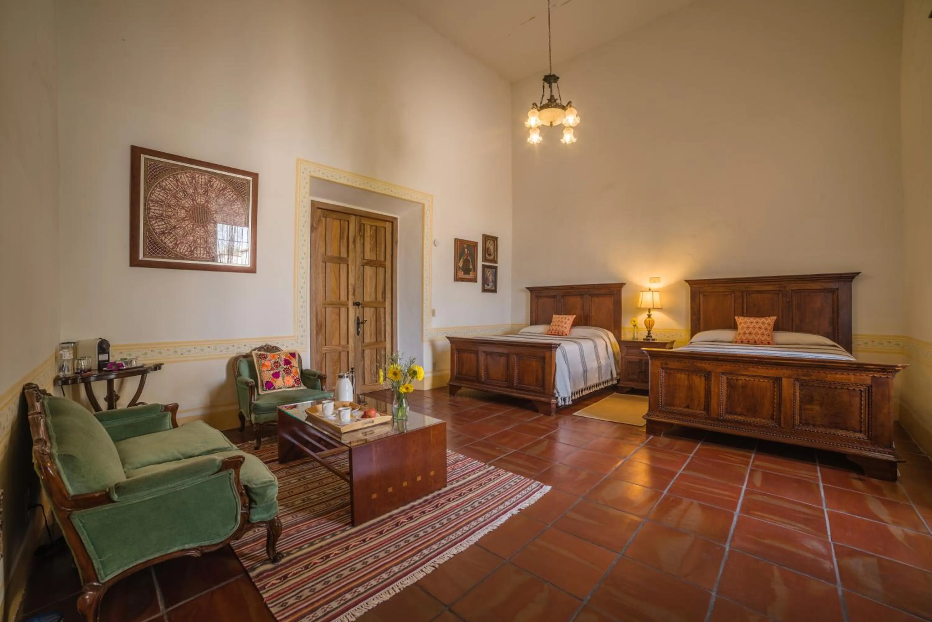 Photo of the whole room, Bed in Hacienda Labor de Rivera Hotel Boutique & Eventos