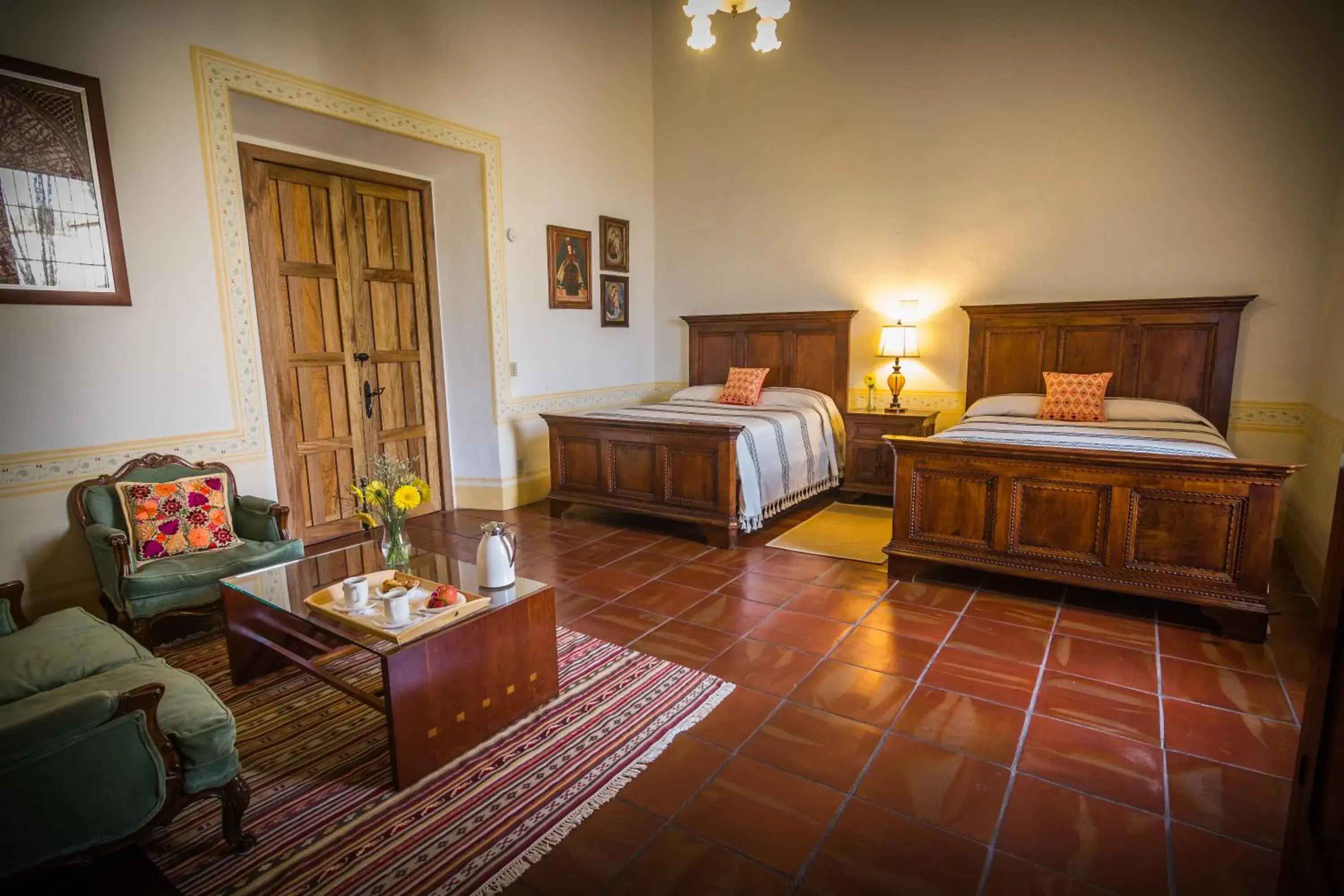 Junior Suite with Garden View with Two Queen Beds in Hacienda Labor de Rivera Hotel Boutique & Eventos Junior Suite with Garden View with Two Queen Beds in Hacienda Labor de Rivera Hotel Boutique & Eventos