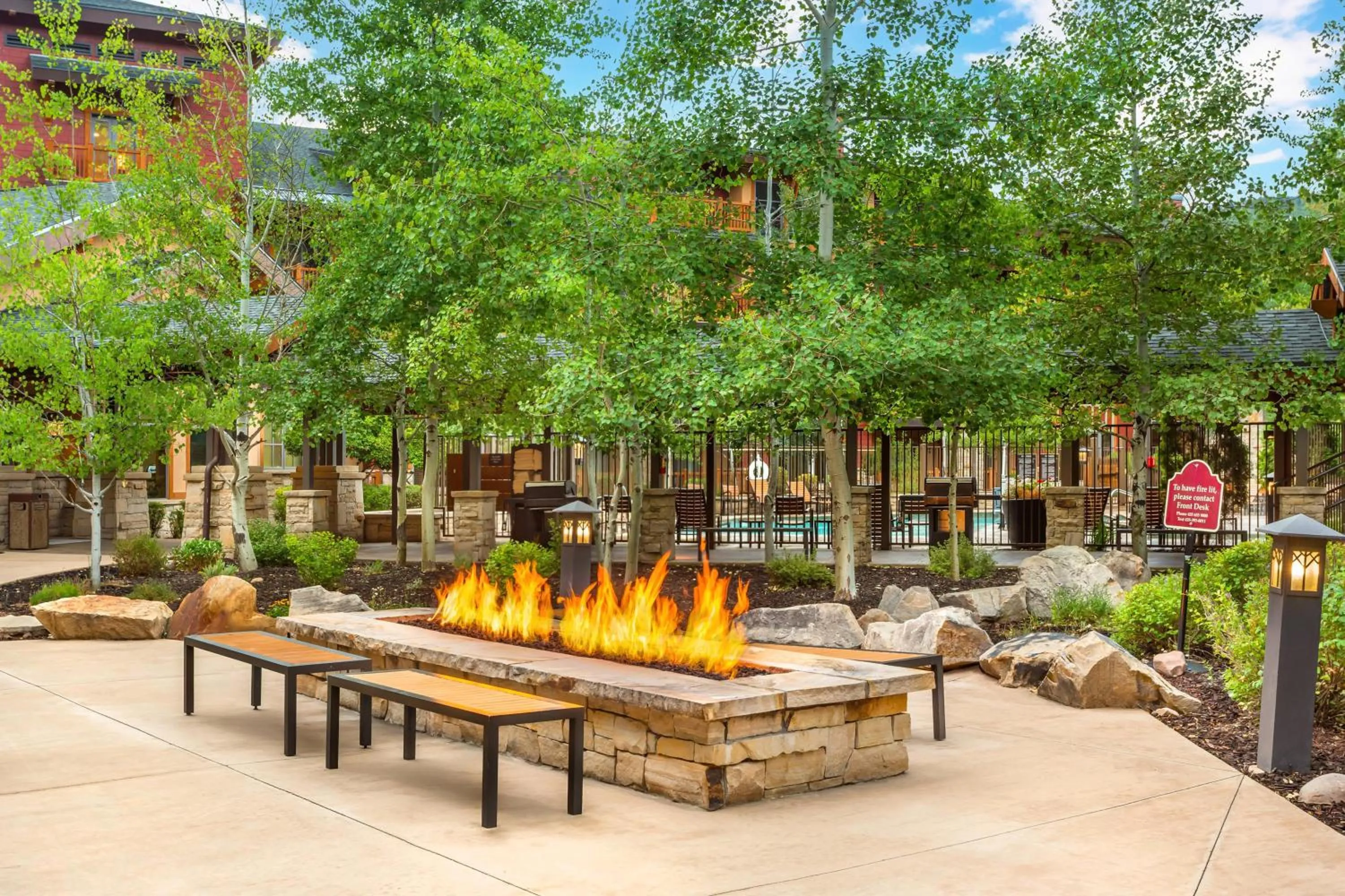Patio in Hilton Grand Vacations Club Sunrise Lodge Park City