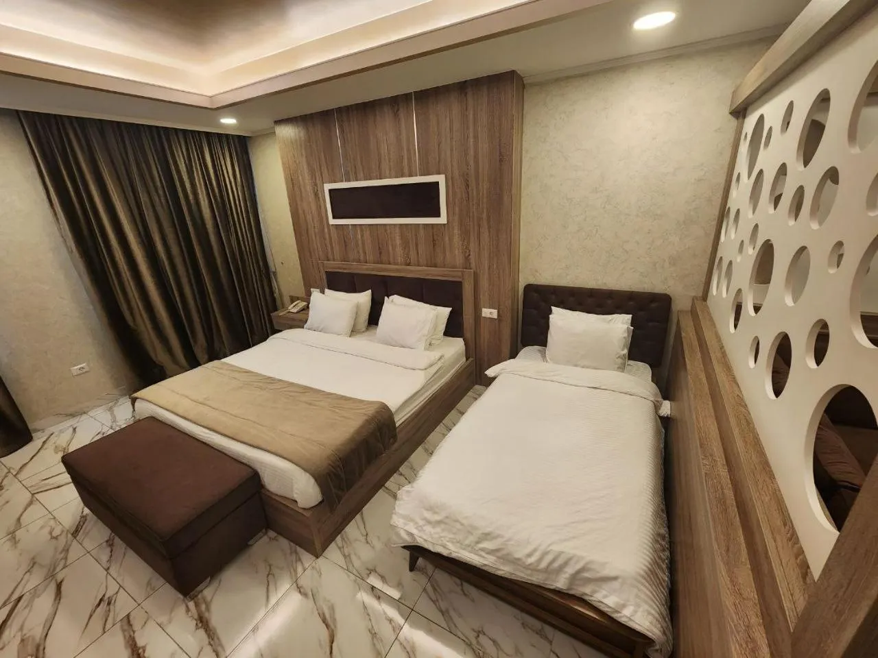 Bed in Pearl of Beirut Hotel & Spa