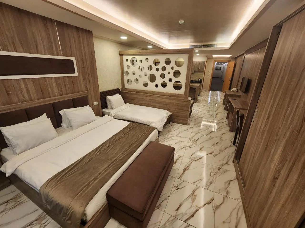 Bed in Pearl of Beirut Hotel & Spa