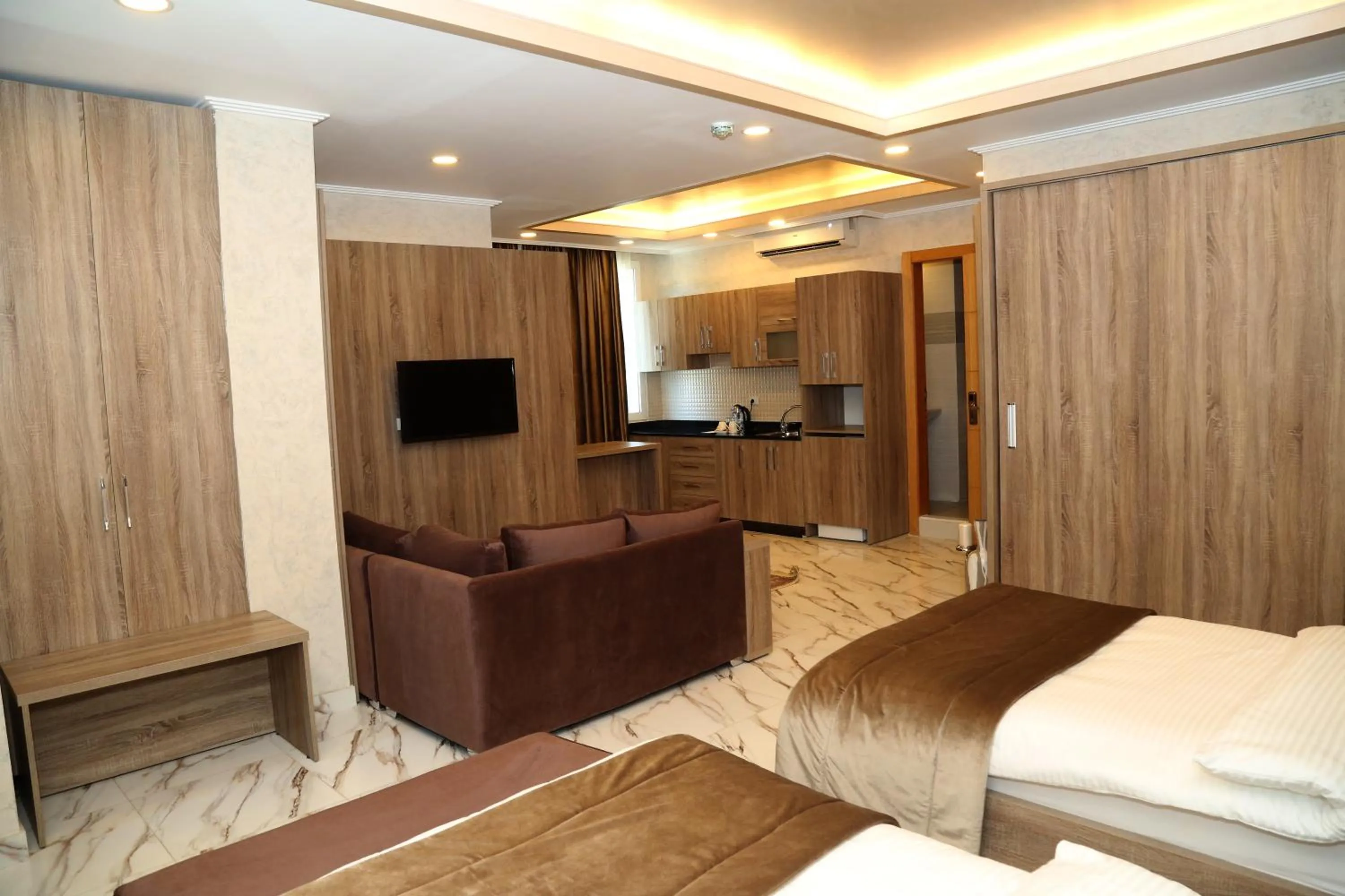 Bed in Pearl of Beirut Hotel & Spa