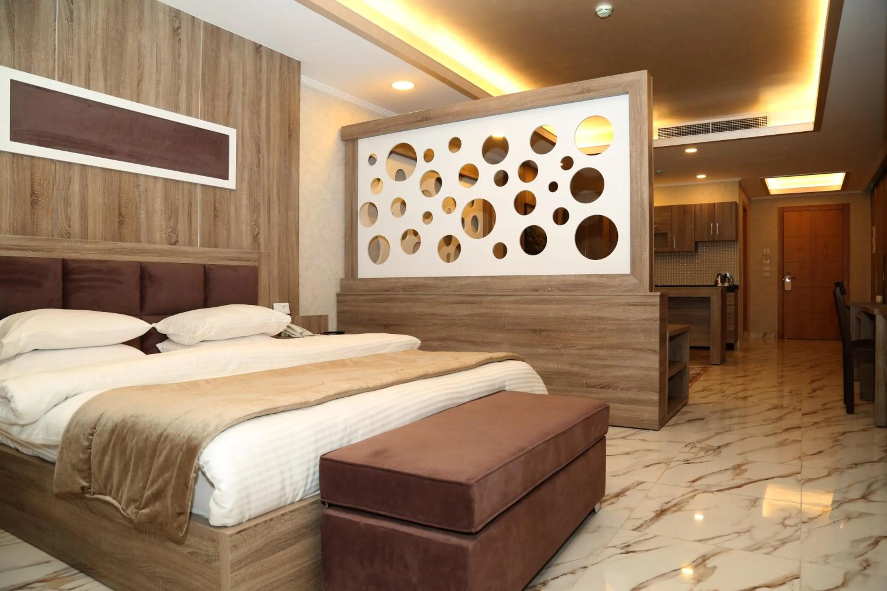 Bed in Pearl of Beirut Hotel & Spa