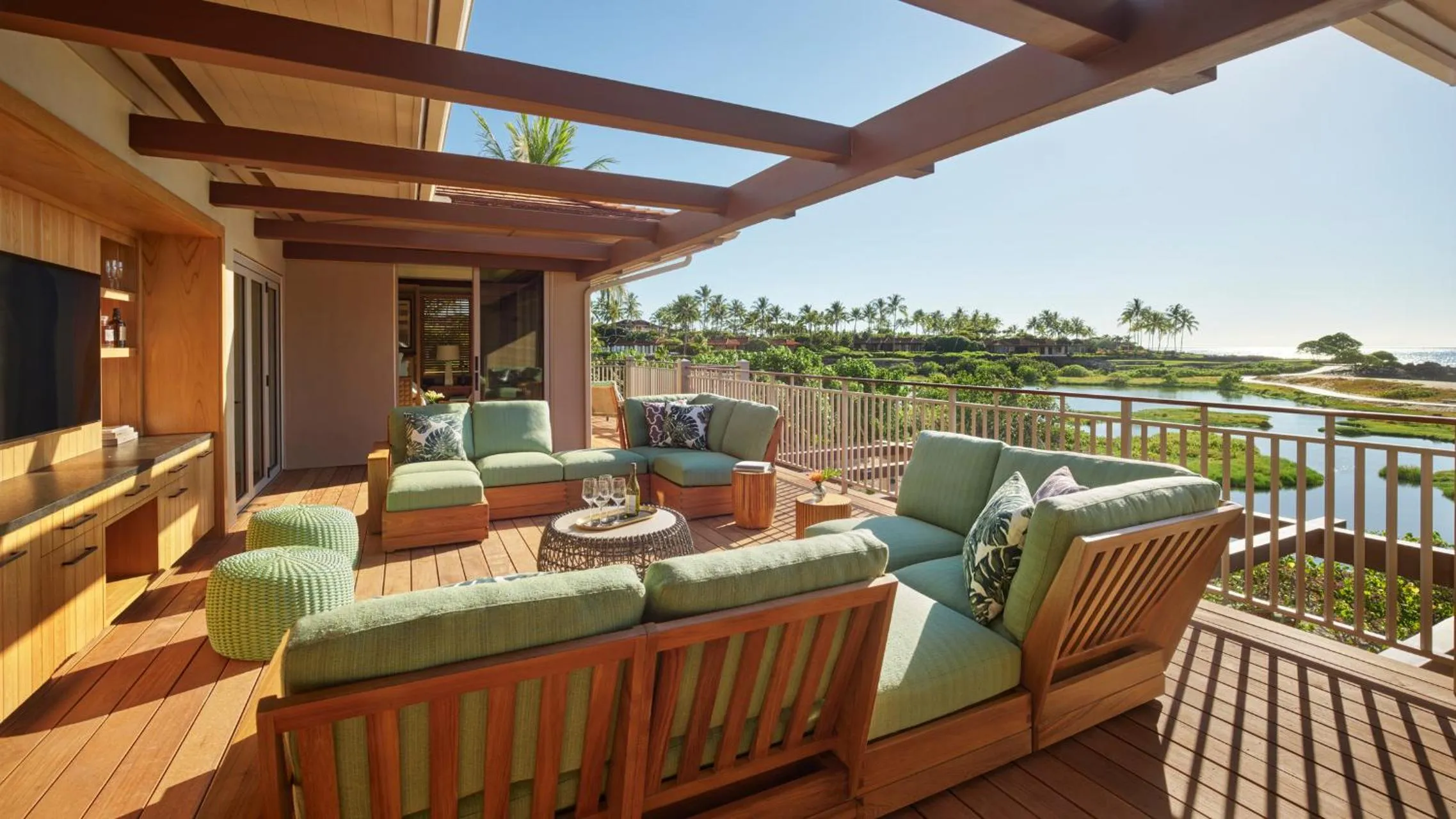 Patio in Four Seasons Resort Hualalai