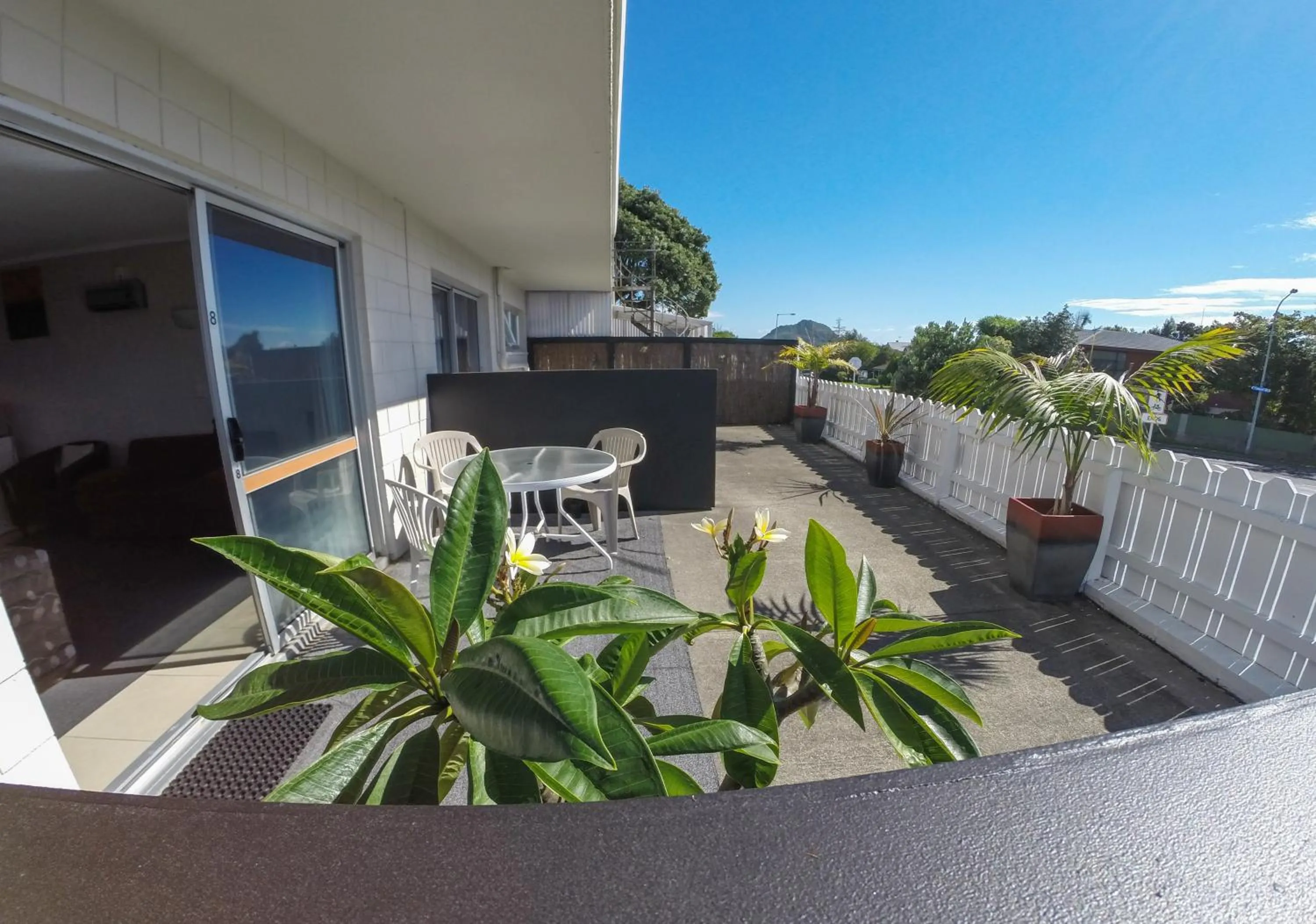 Patio in Blue Haven Motel