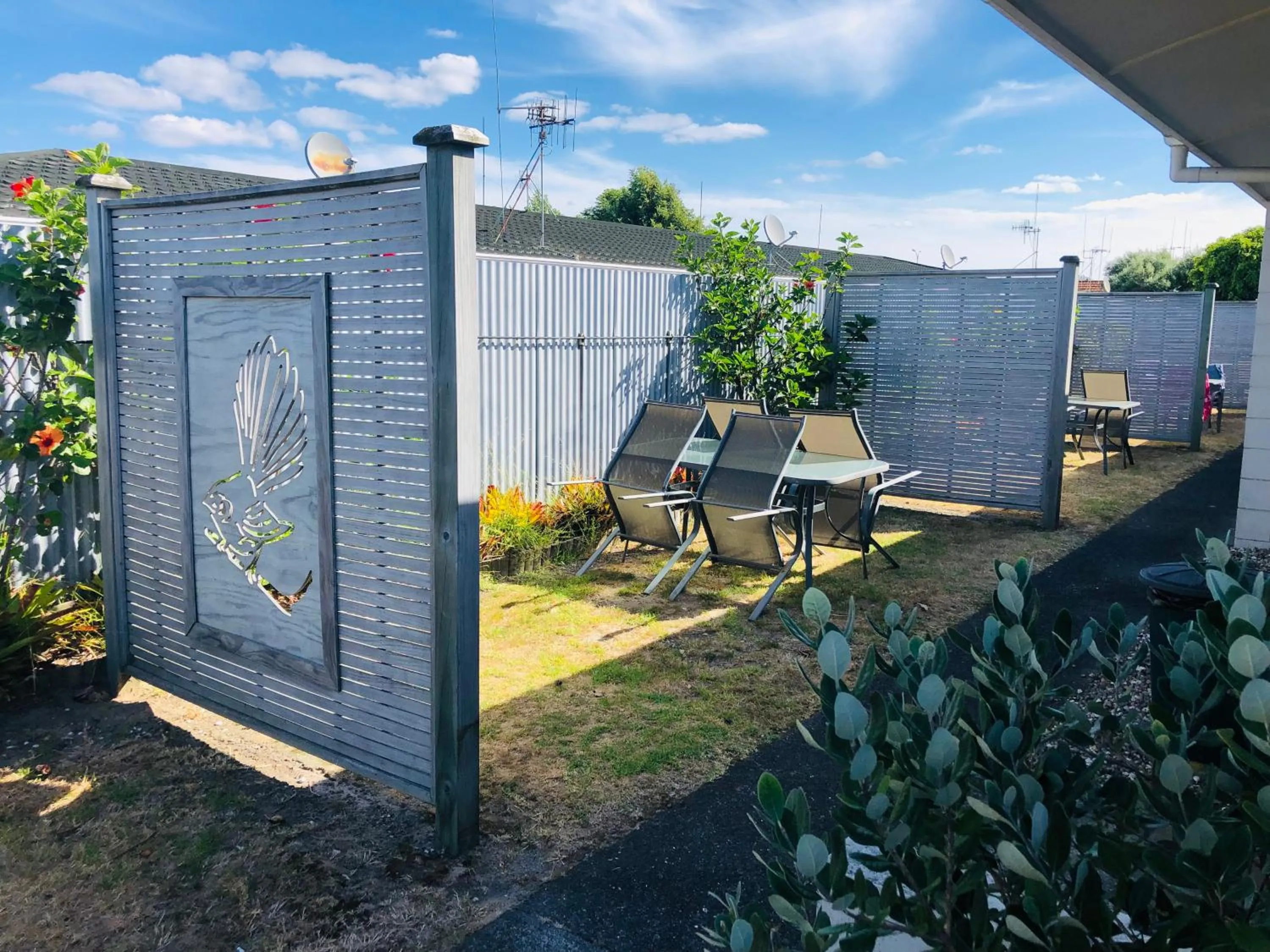 Garden view in Blue Haven Motel