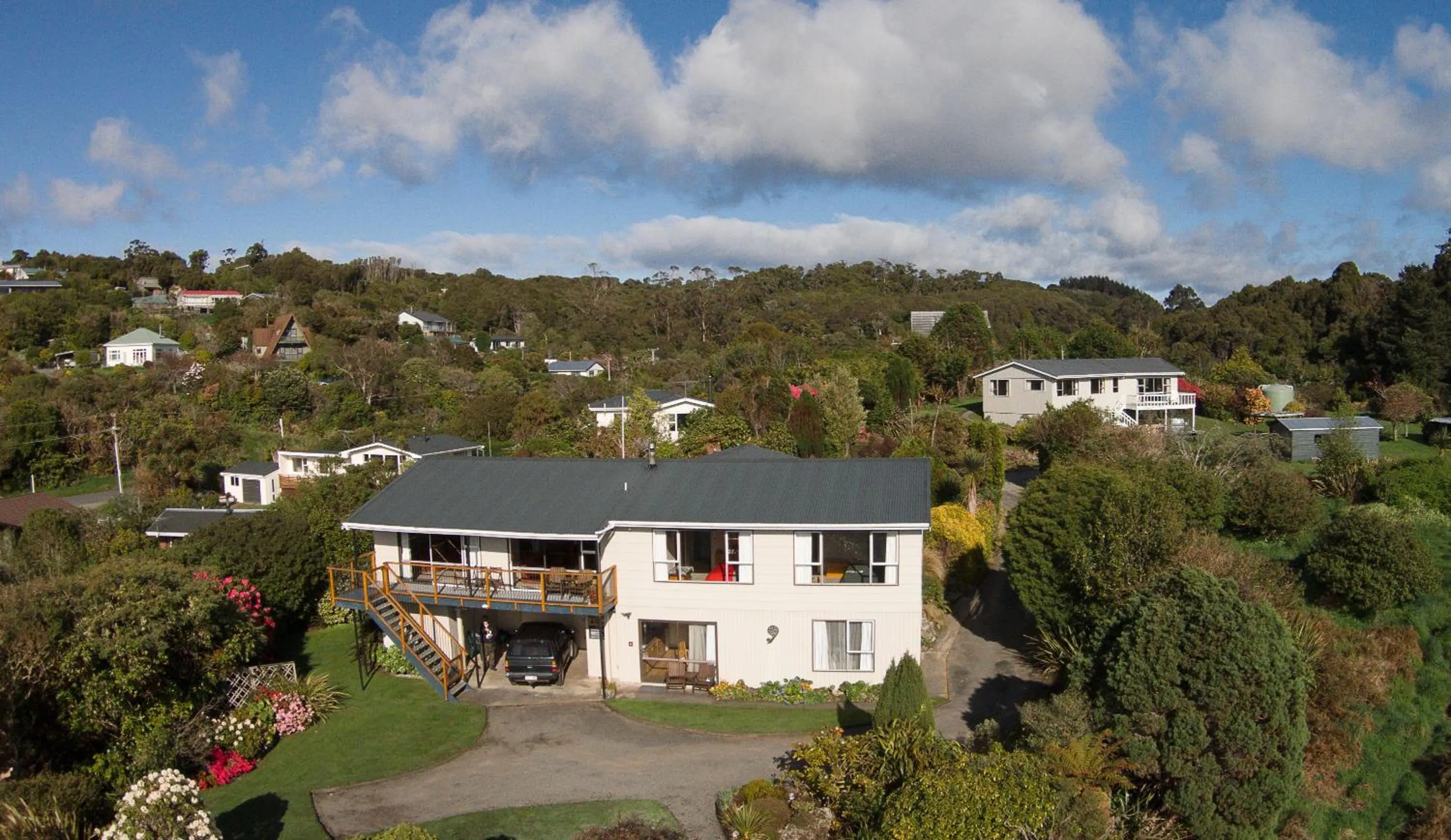 Bird's eye view in Kowhai Lane Lodge