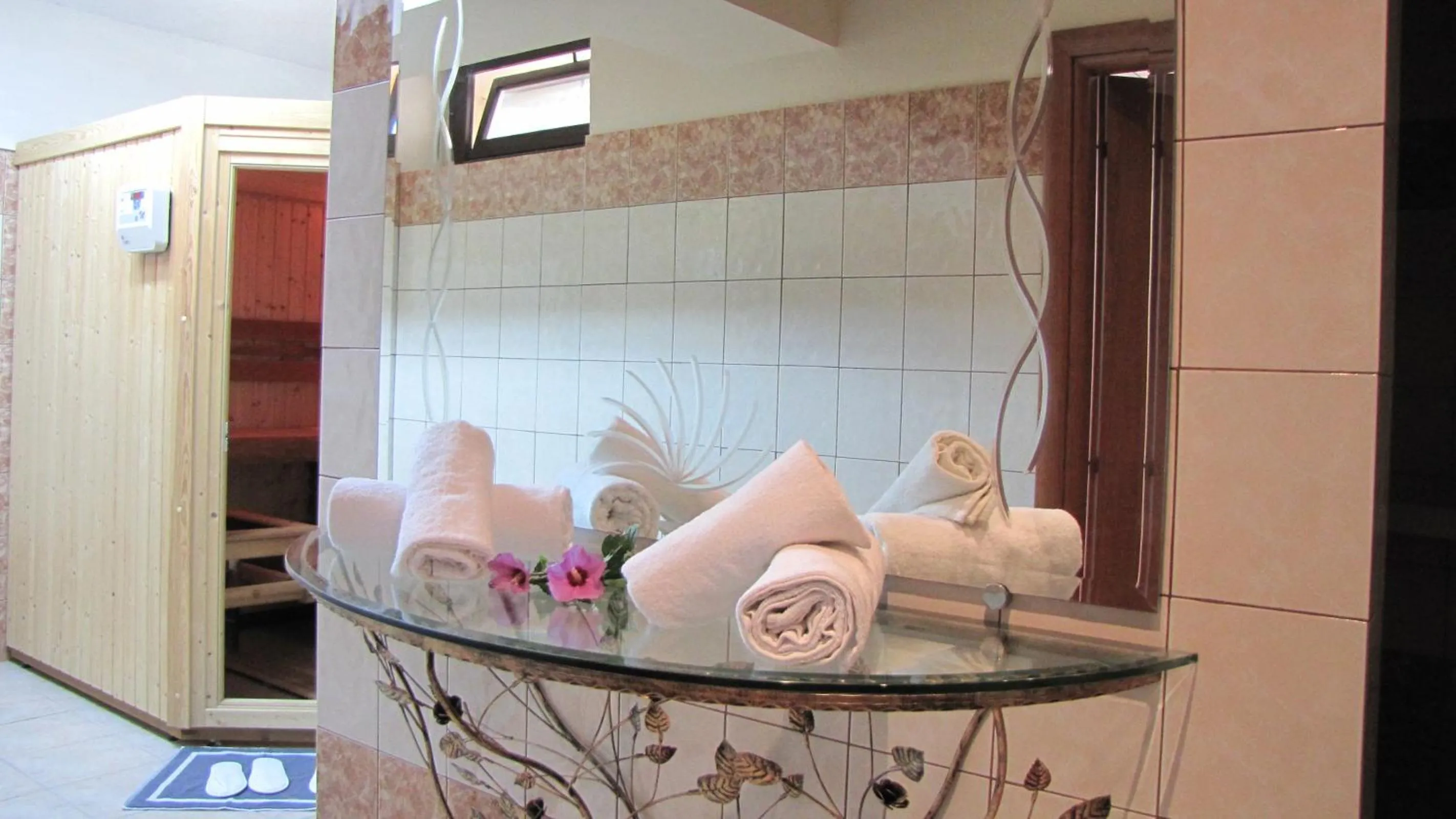 Sauna in Palirria Hotel & Studios