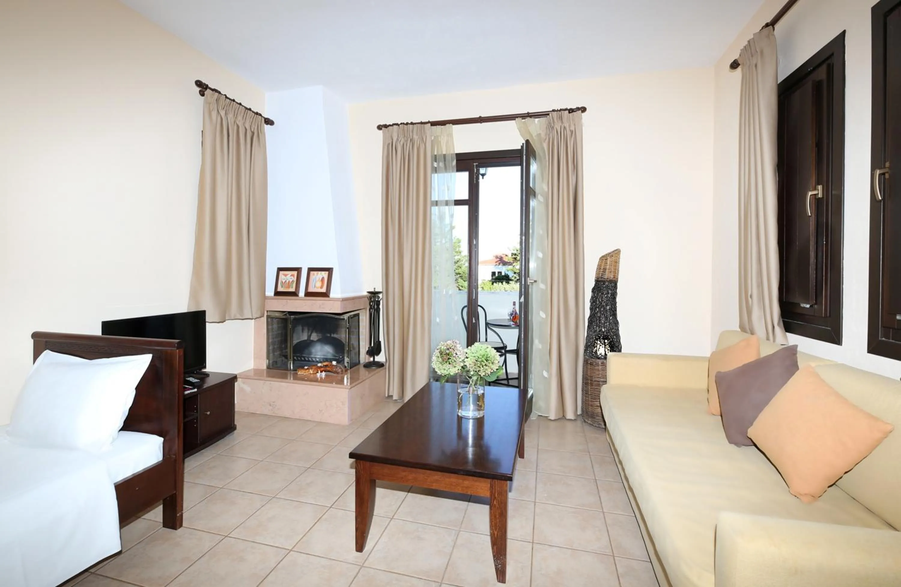 Seating area in Palirria Hotel & Studios