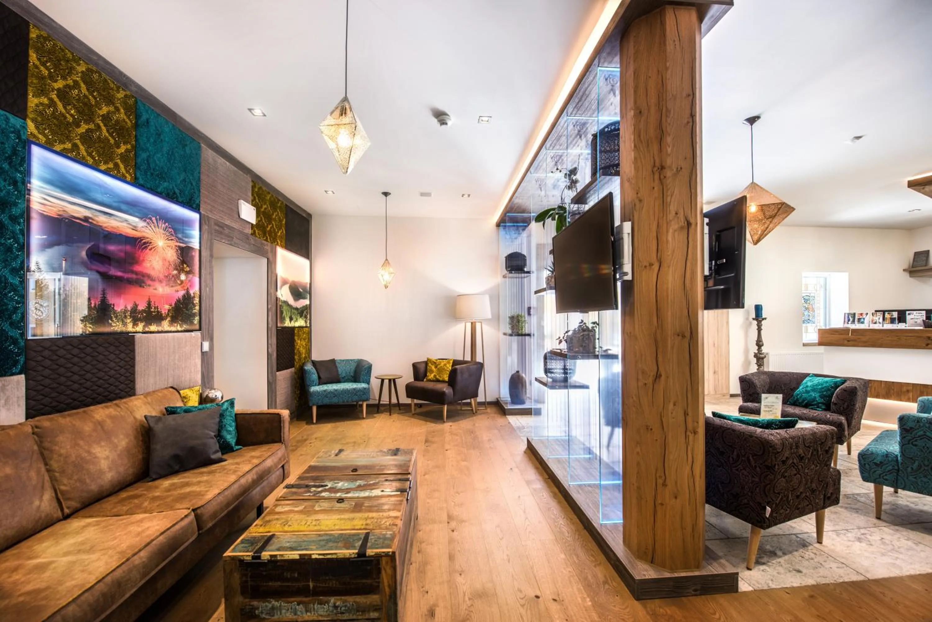 Lobby or reception in Riverresort Donauschlinge