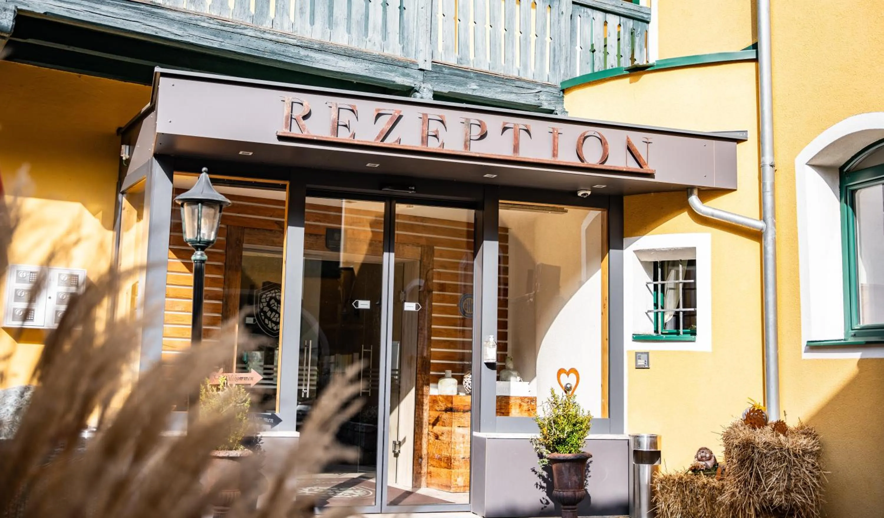 Facade/entrance in Riverresort Donauschlinge