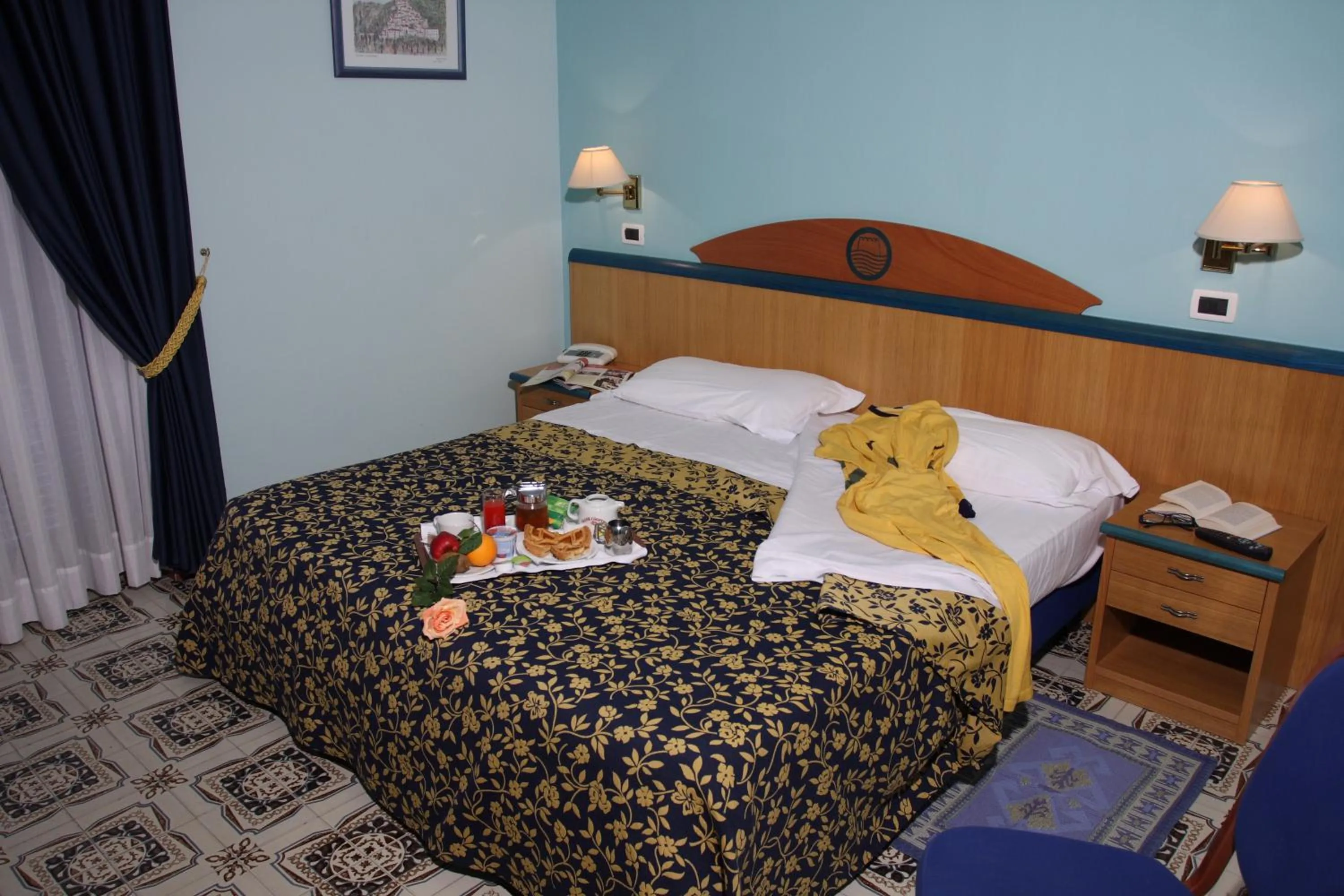 Bed in Hotel Talao