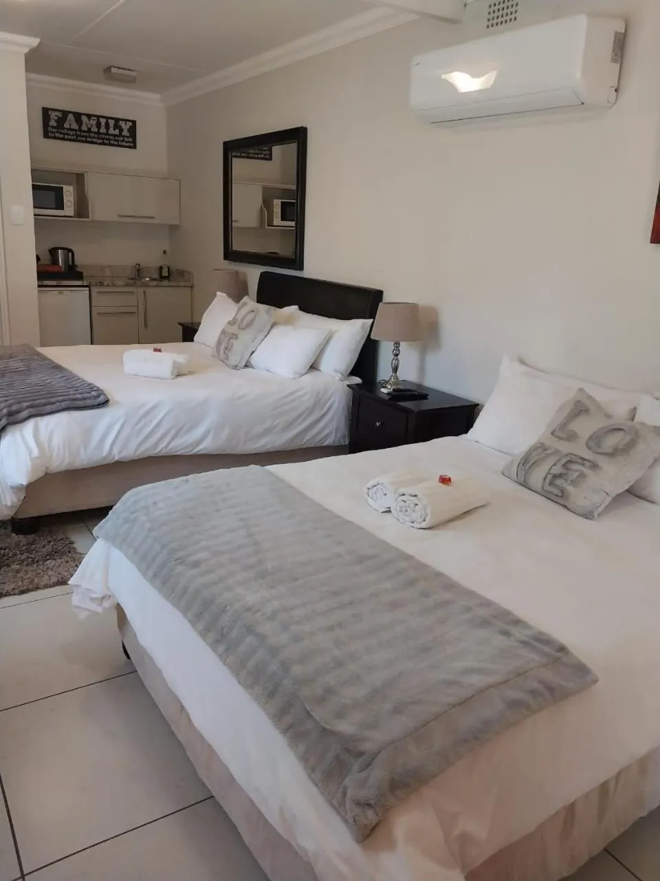 Bed in Sunriver Kalahari Lodge Riverside stay in Upington