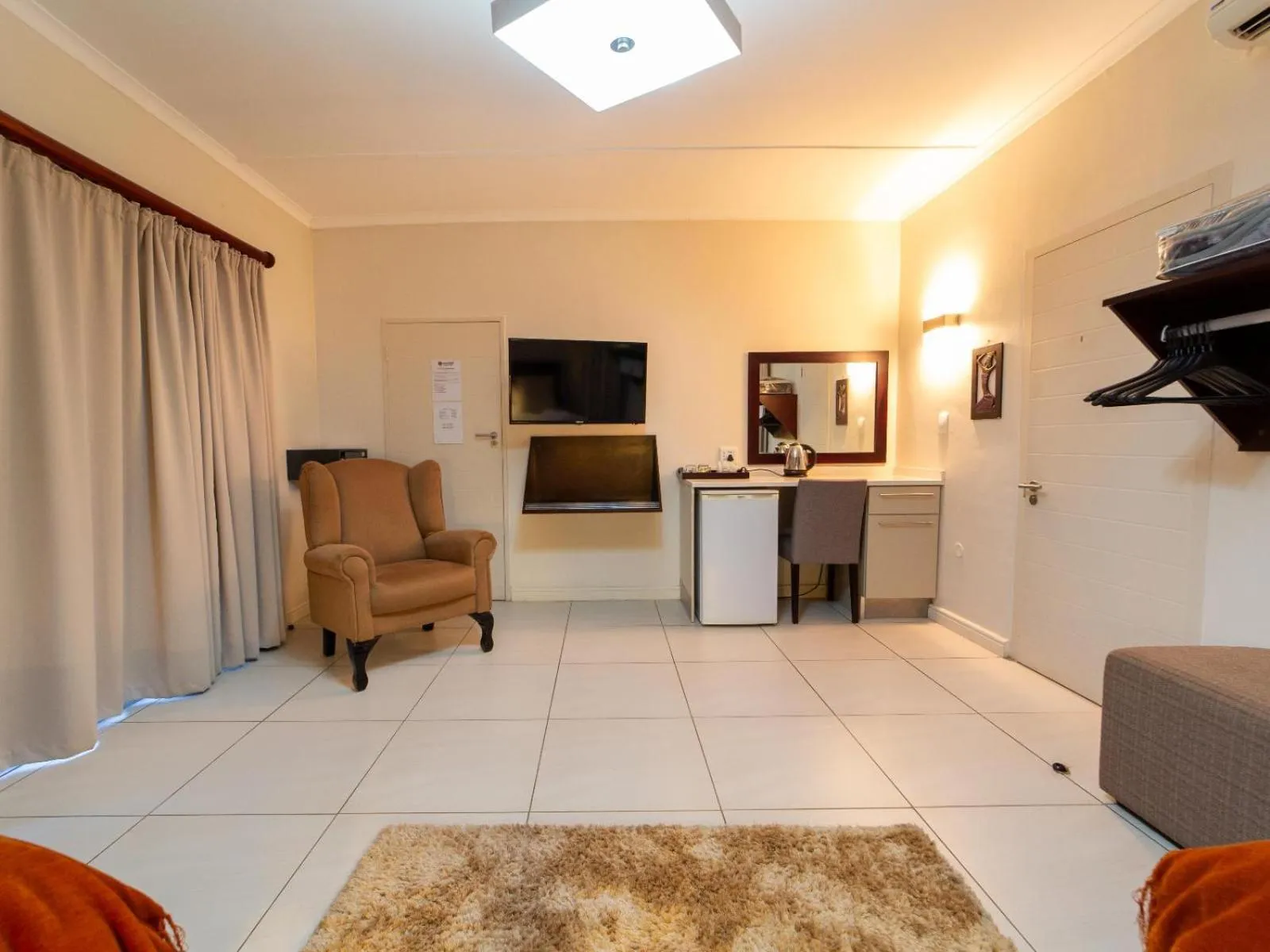 Seating area in Sunriver Kalahari Lodge Riverside stay in Upington