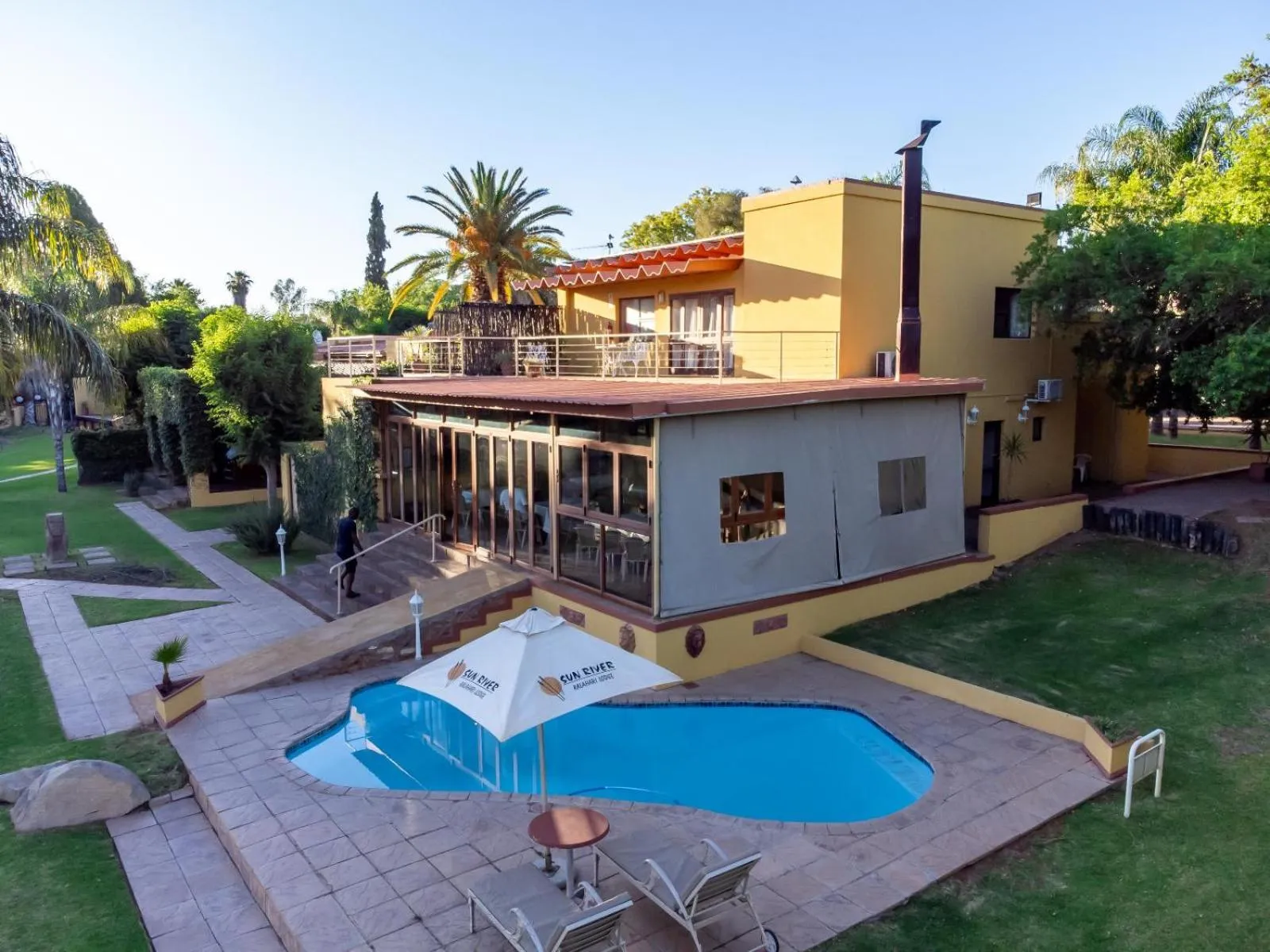 Property building in Sunriver Kalahari Lodge Riverside stay in Upington