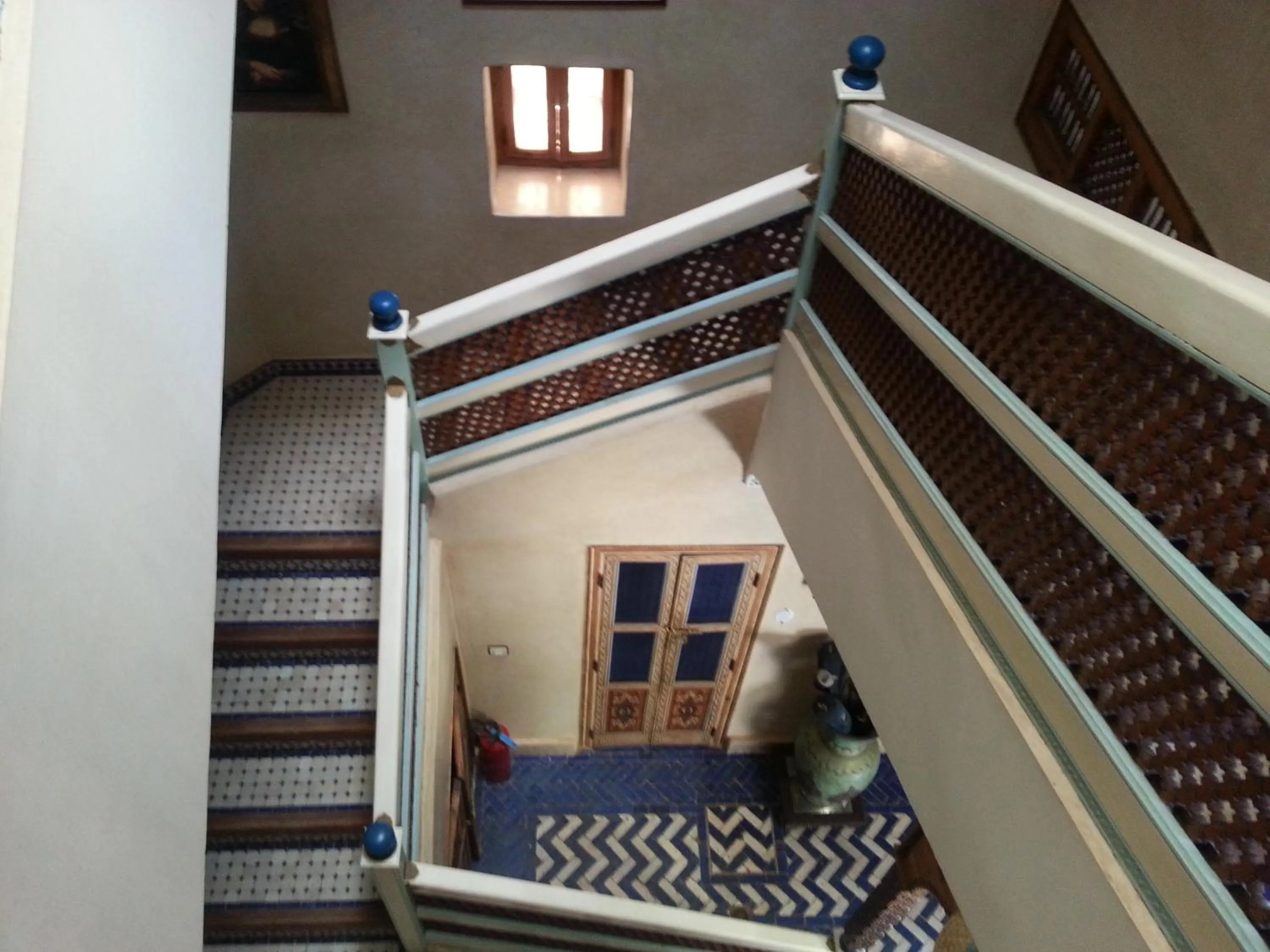 Bird's eye view in Riad Puchka