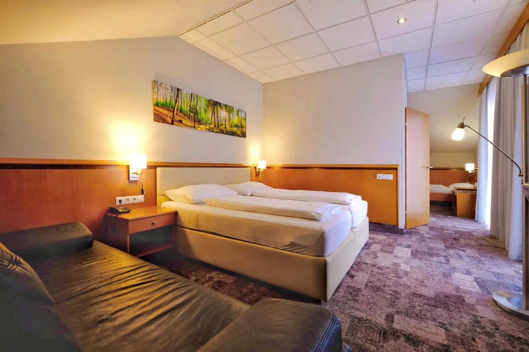 Bed in Hotel Beethoven